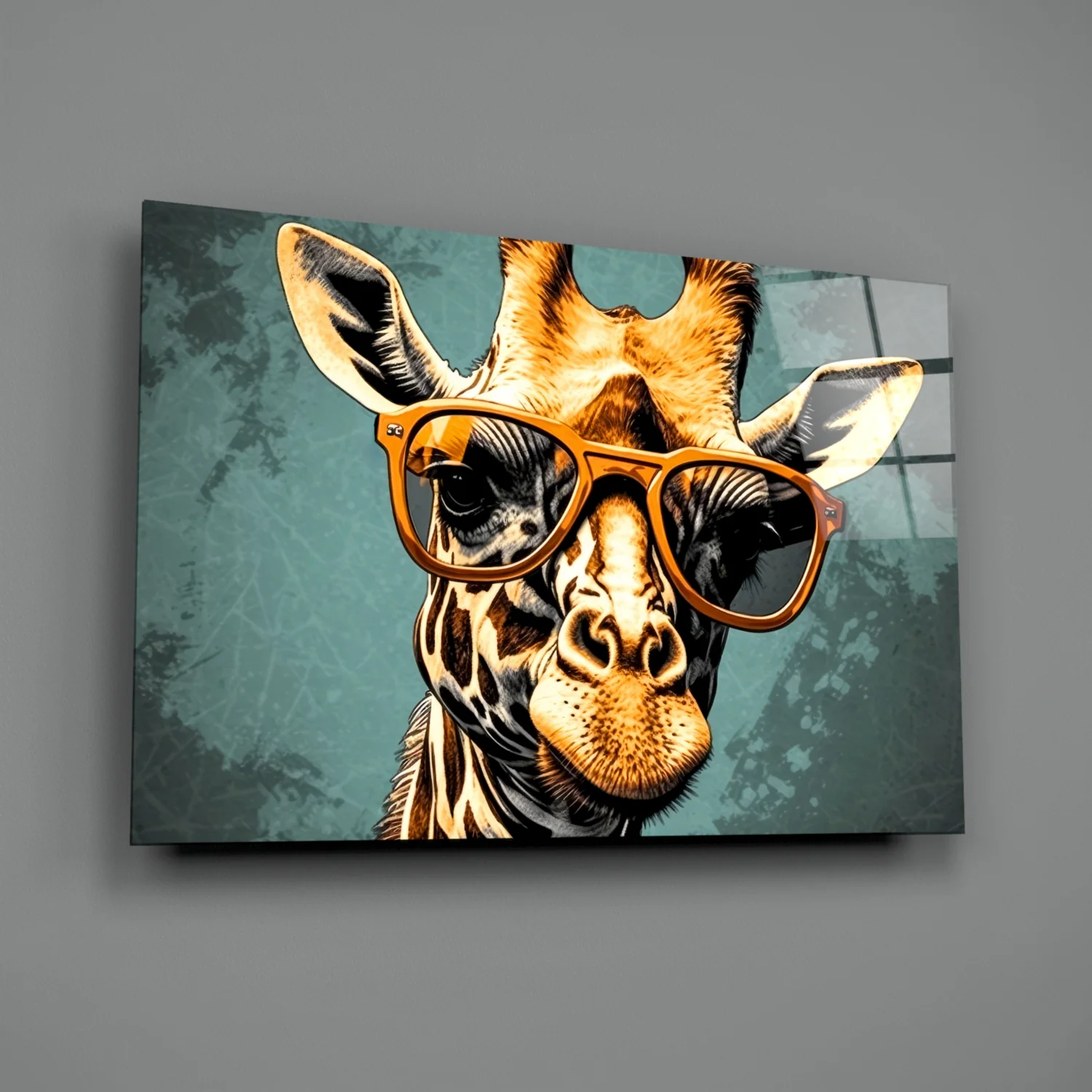 Cool Giraffe Glass Wall Art || Designer Collection - Image 2