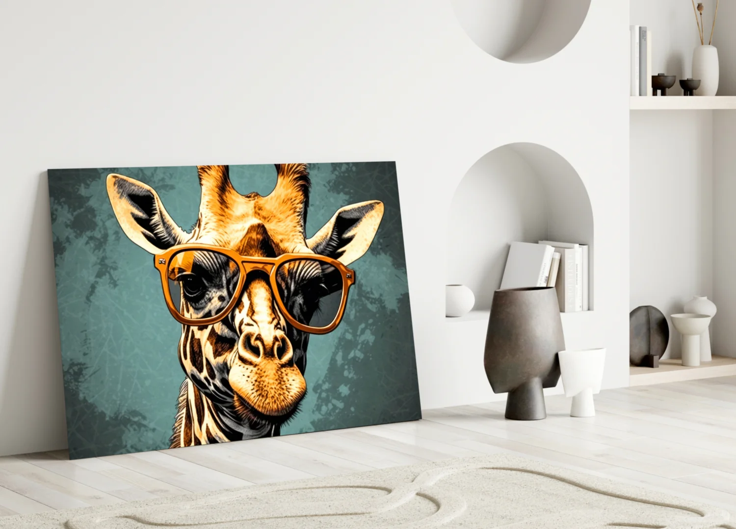 Cool Giraffe Glass Wall Art || Designer Collection - Image 3