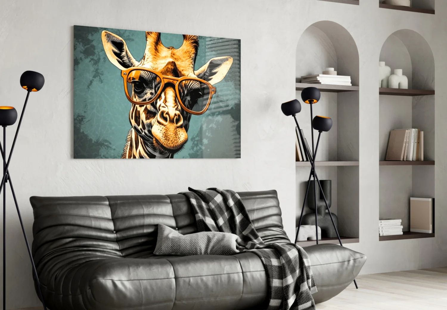 Cool Giraffe Glass Wall Art || Designer Collection - Image 4