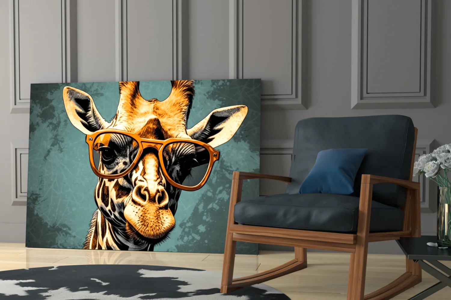 Cool Giraffe Glass Wall Art || Designer Collection - Image 6