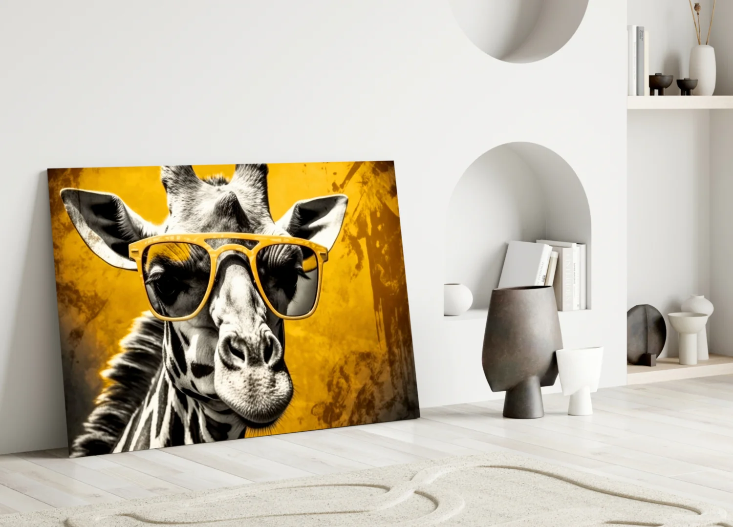 Cool Giraffe Glass Wall Art || Designer Collection - Image 3