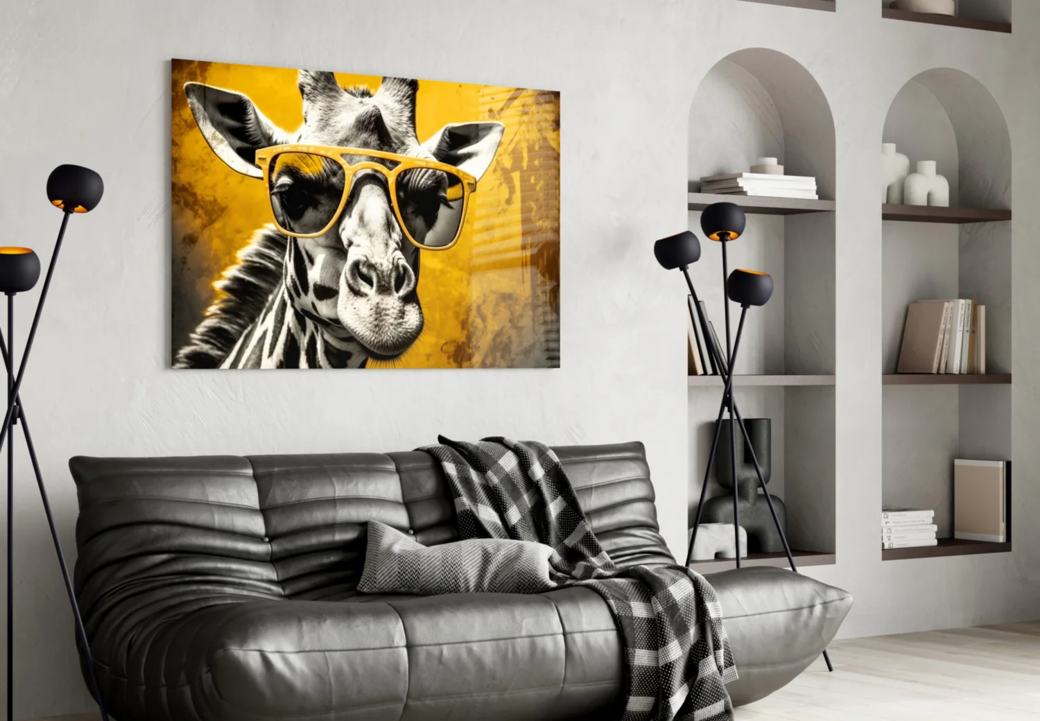 Cool Giraffe Glass Wall Art || Designer Collection - Image 4