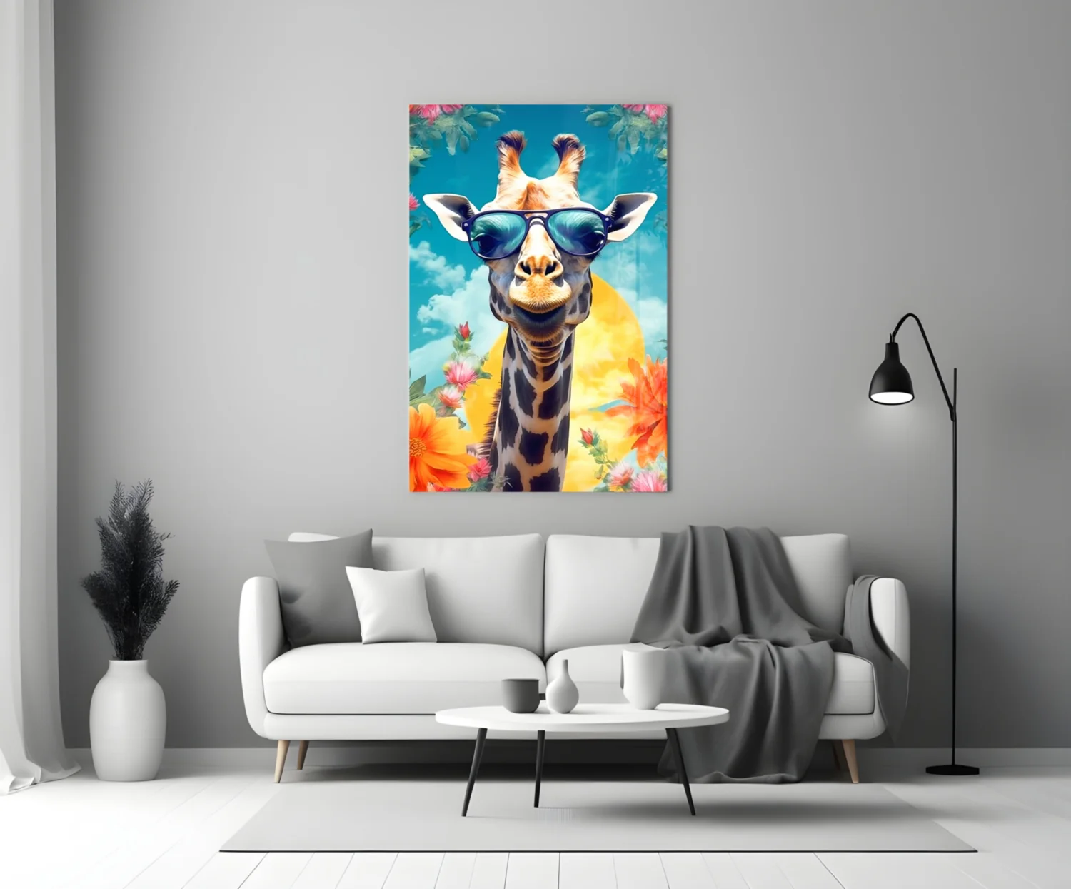 Cool Giraffe Glass Wall Art || Designer Collection - Image 3