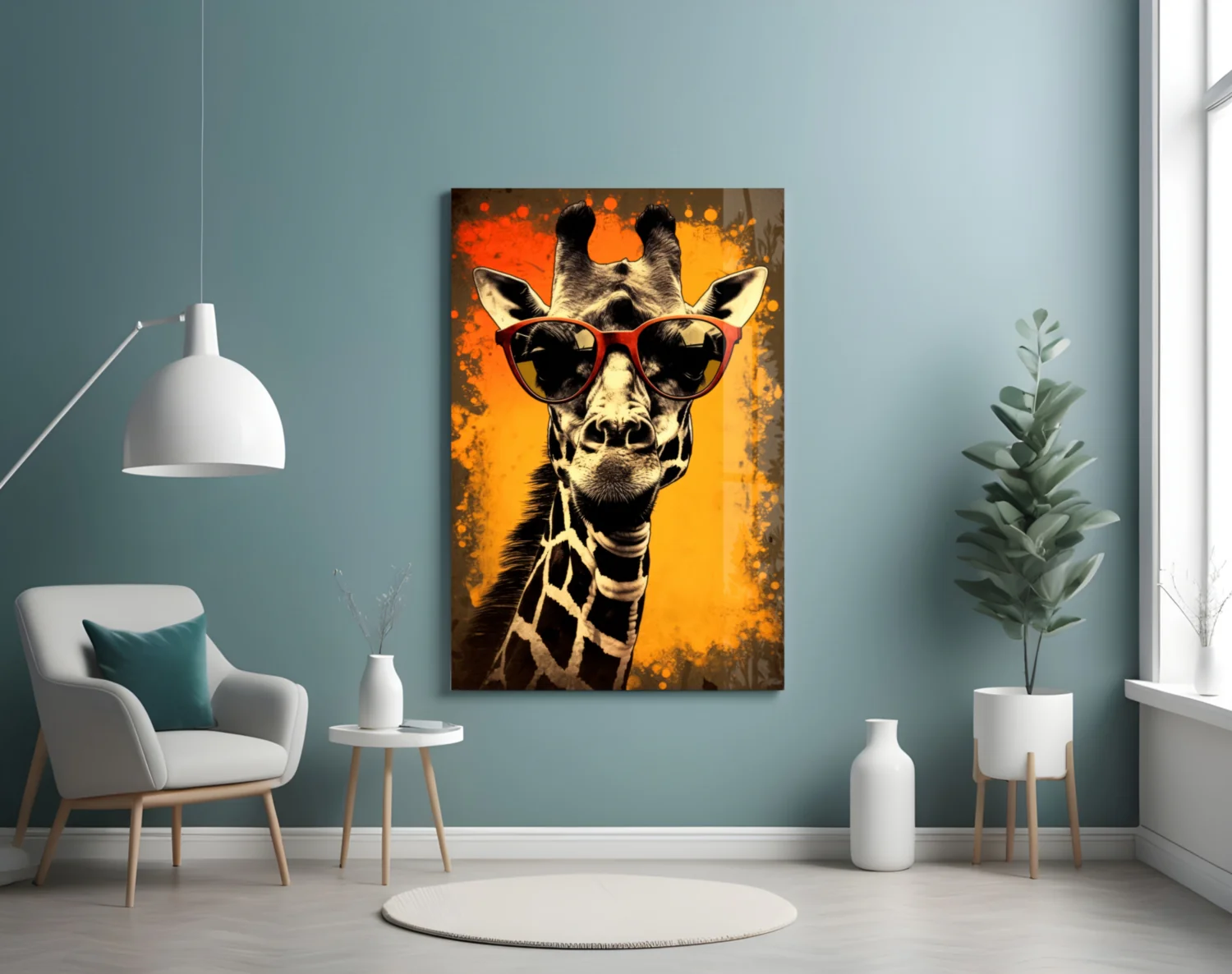 Cool Giraffe Glass Wall Art || Designer Collection - Image 4