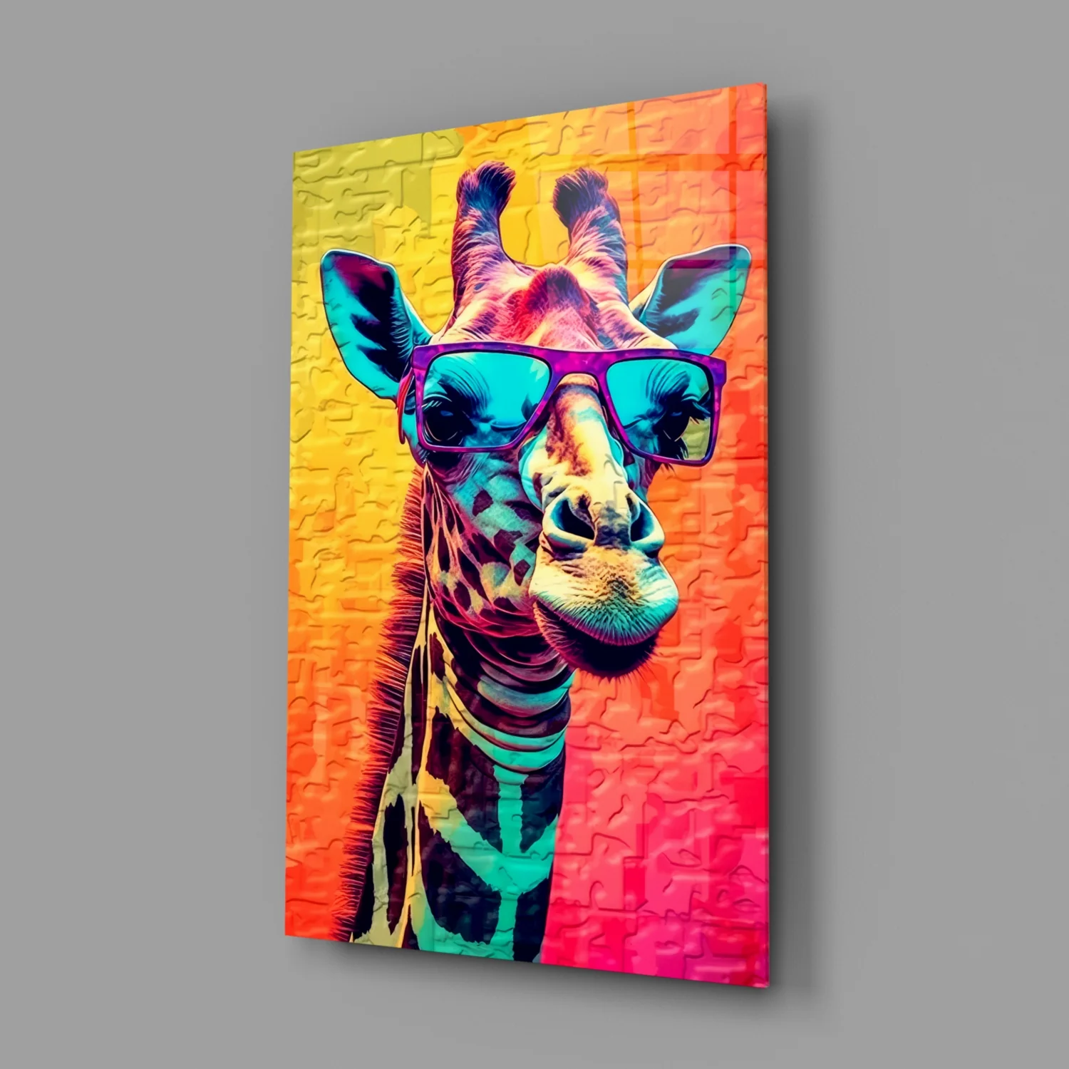 Cool Giraffe Glass Wall Art || Designer Collection - Image 2