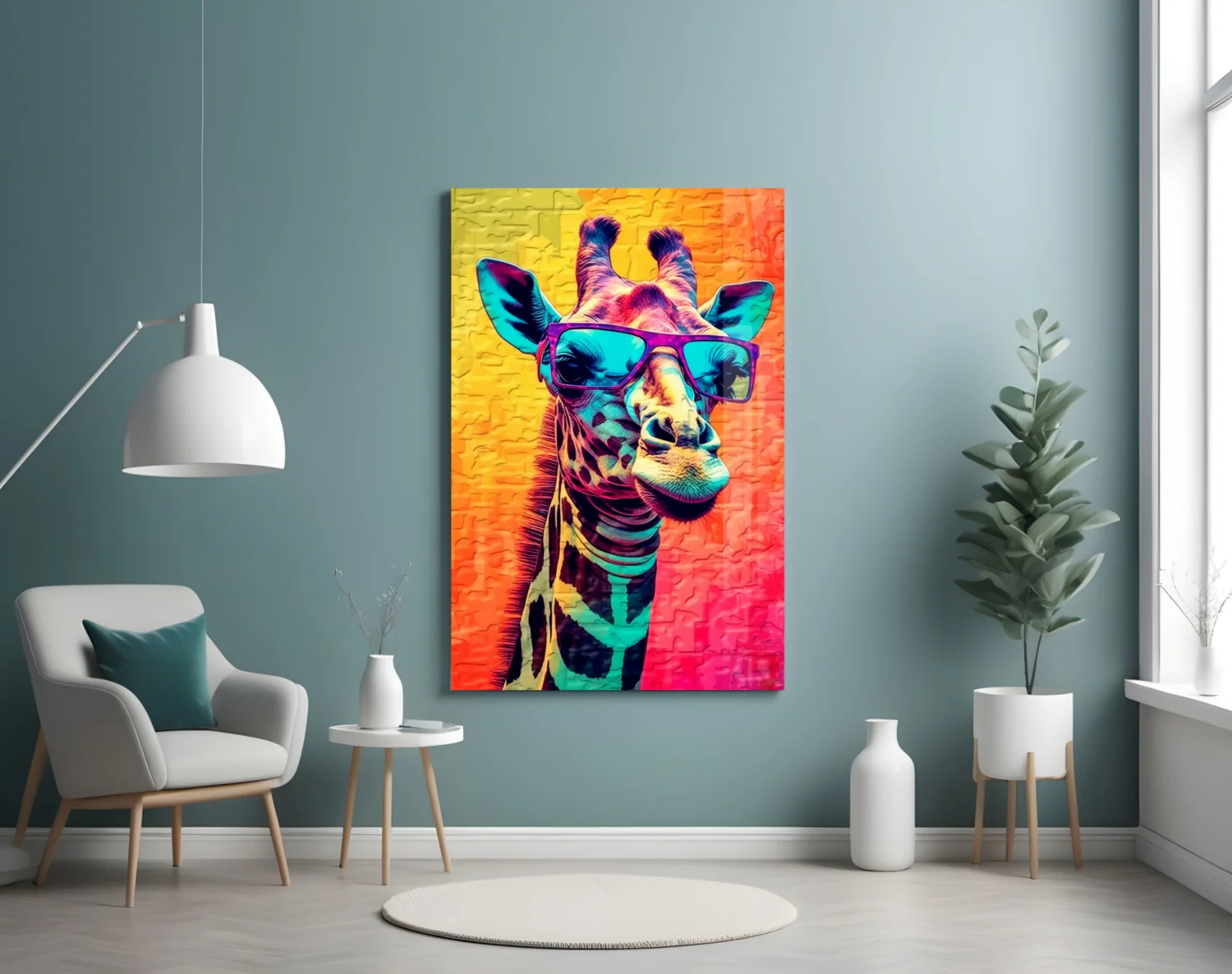 Cool Giraffe Glass Wall Art || Designer Collection - Image 4