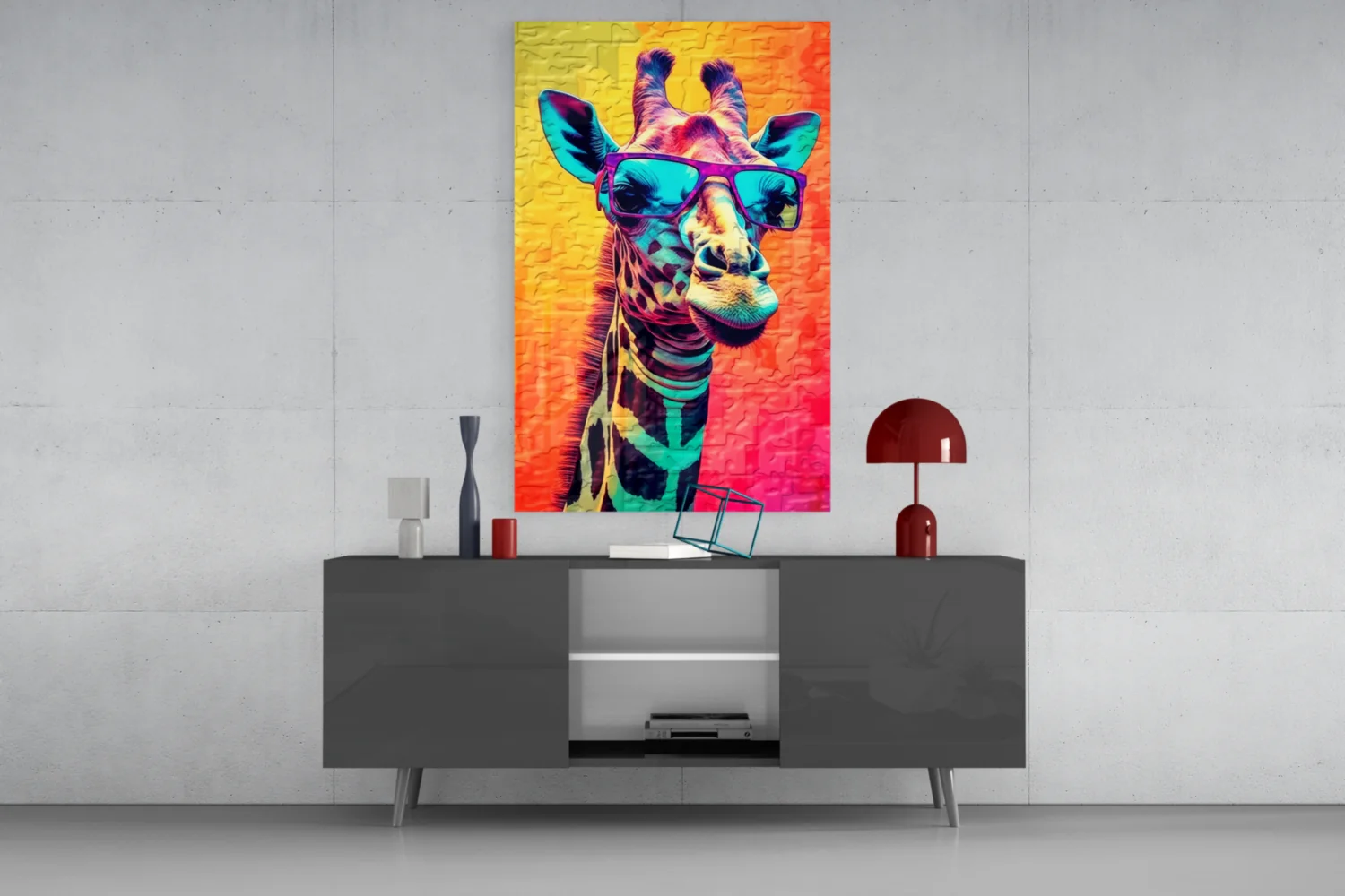 Cool Giraffe Glass Wall Art || Designer Collection - Image 8