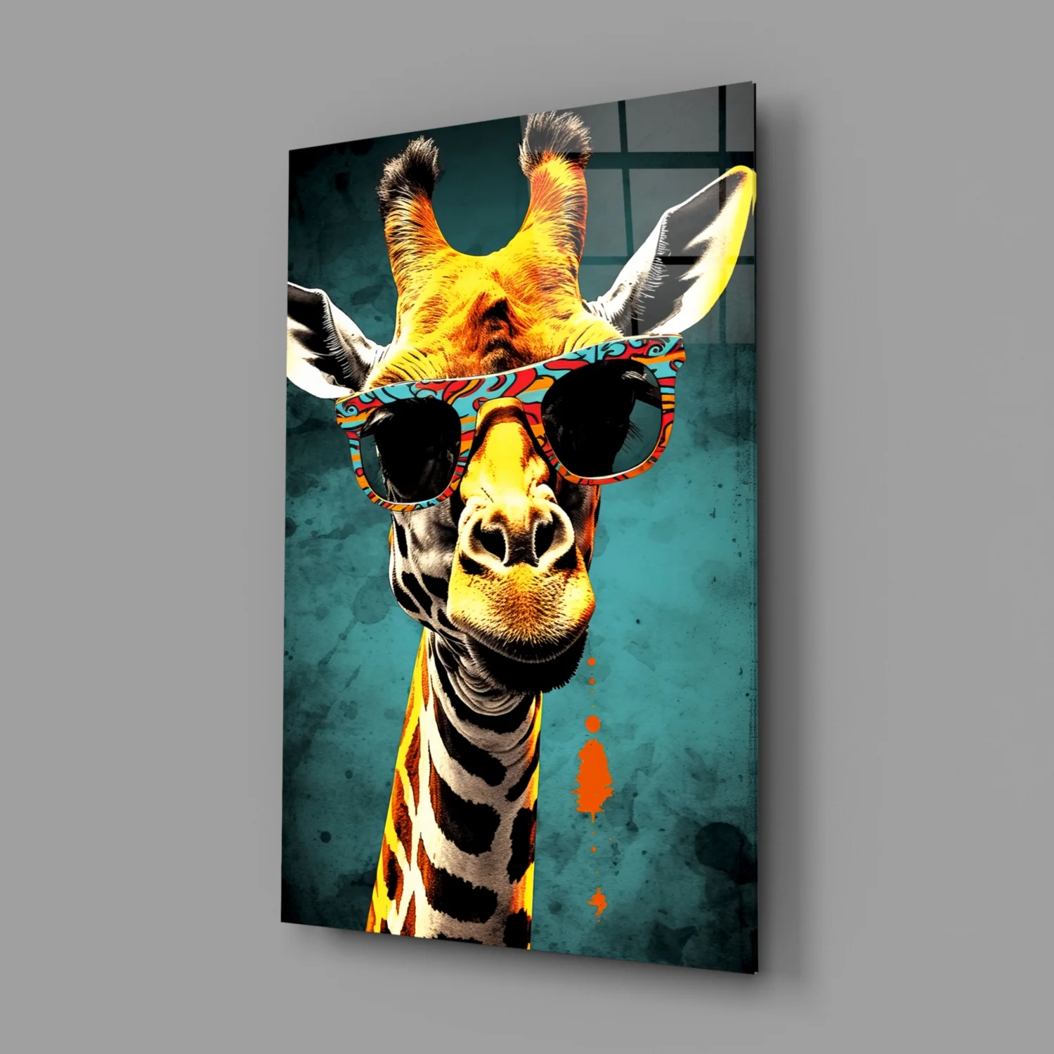 Cool Giraffe Glass Wall Art || Designer Collection - Image 2