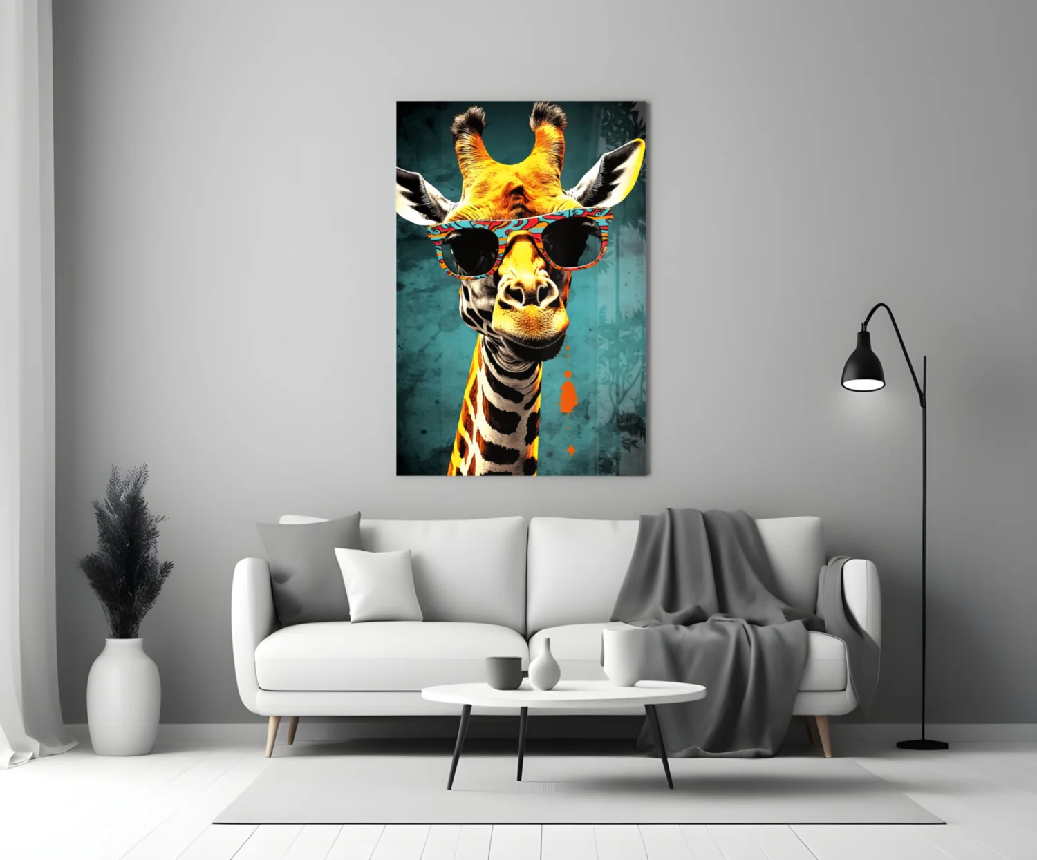 Cool Giraffe Glass Wall Art || Designer Collection - Image 3