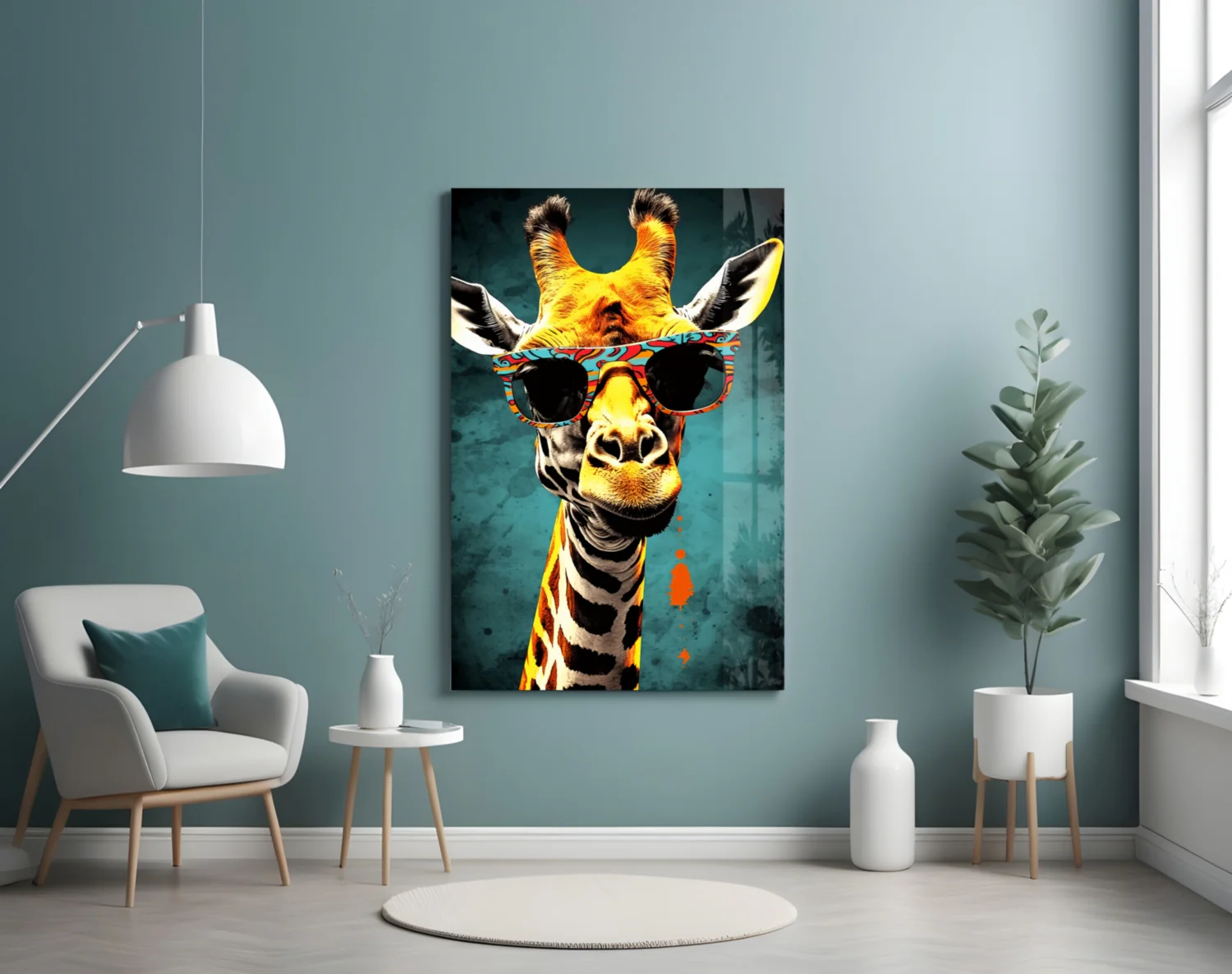 Cool Giraffe Glass Wall Art || Designer Collection - Image 4