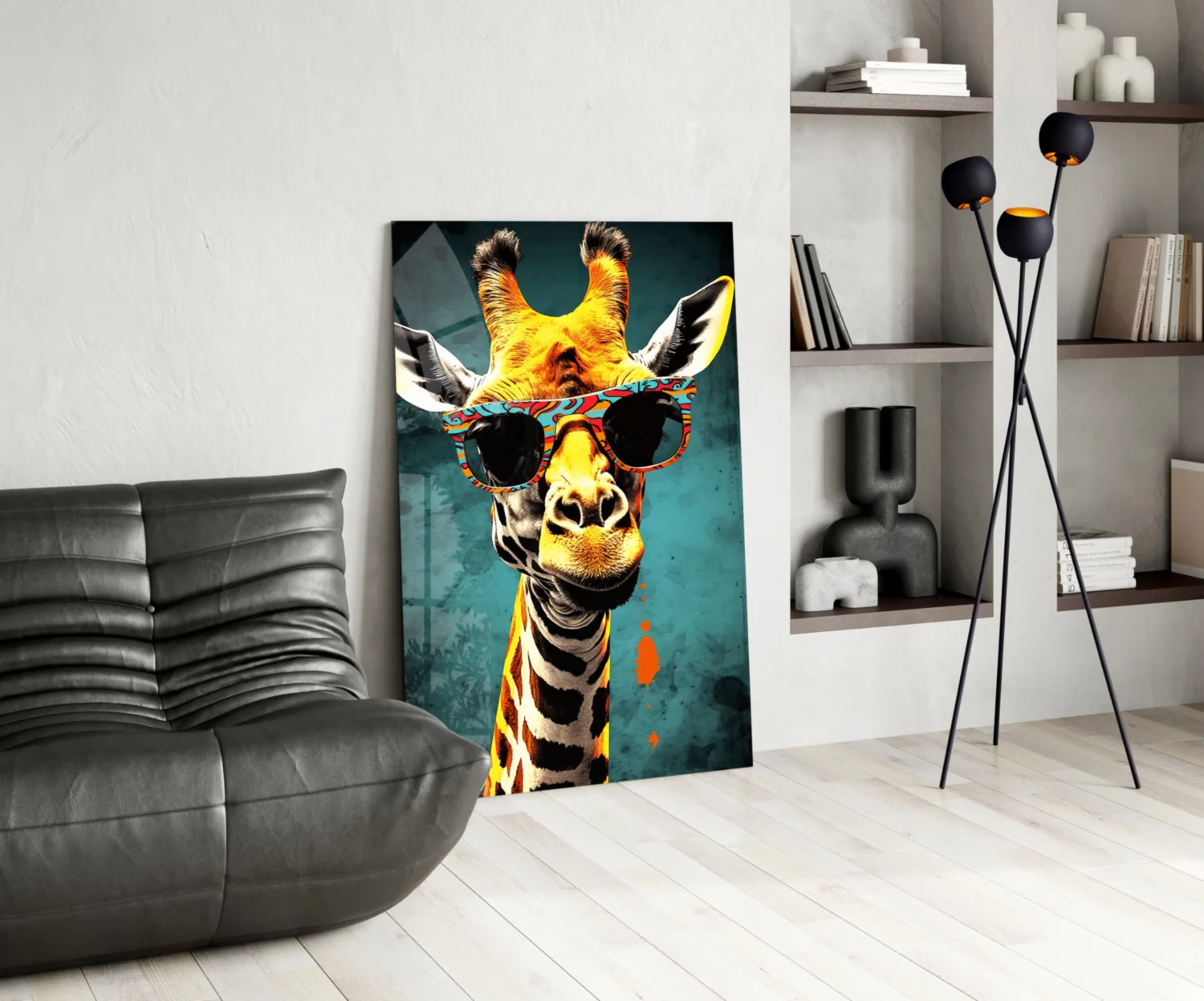 Cool Giraffe Glass Wall Art || Designer Collection - Image 5