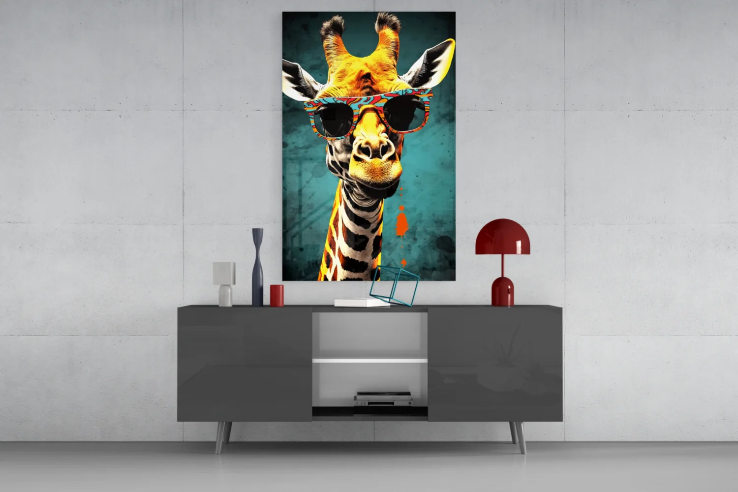 Cool Giraffe Glass Wall Art || Designer Collection - Image 8
