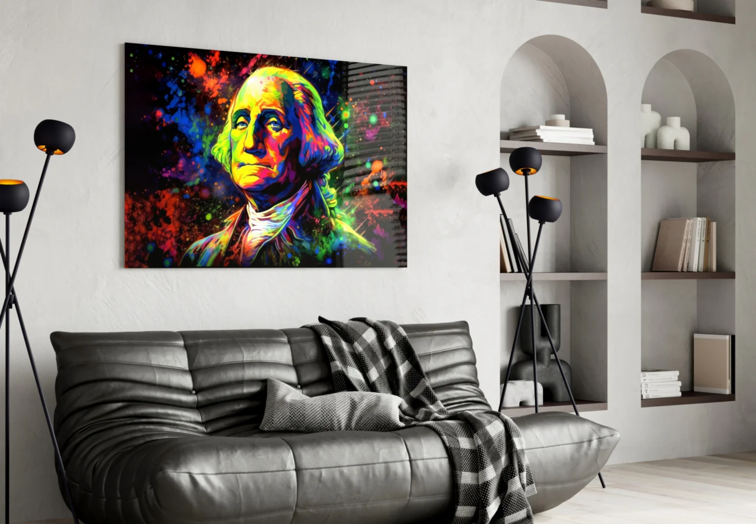 Benjamin Franklin Glass Wall Art || Designer Collection - Image 4