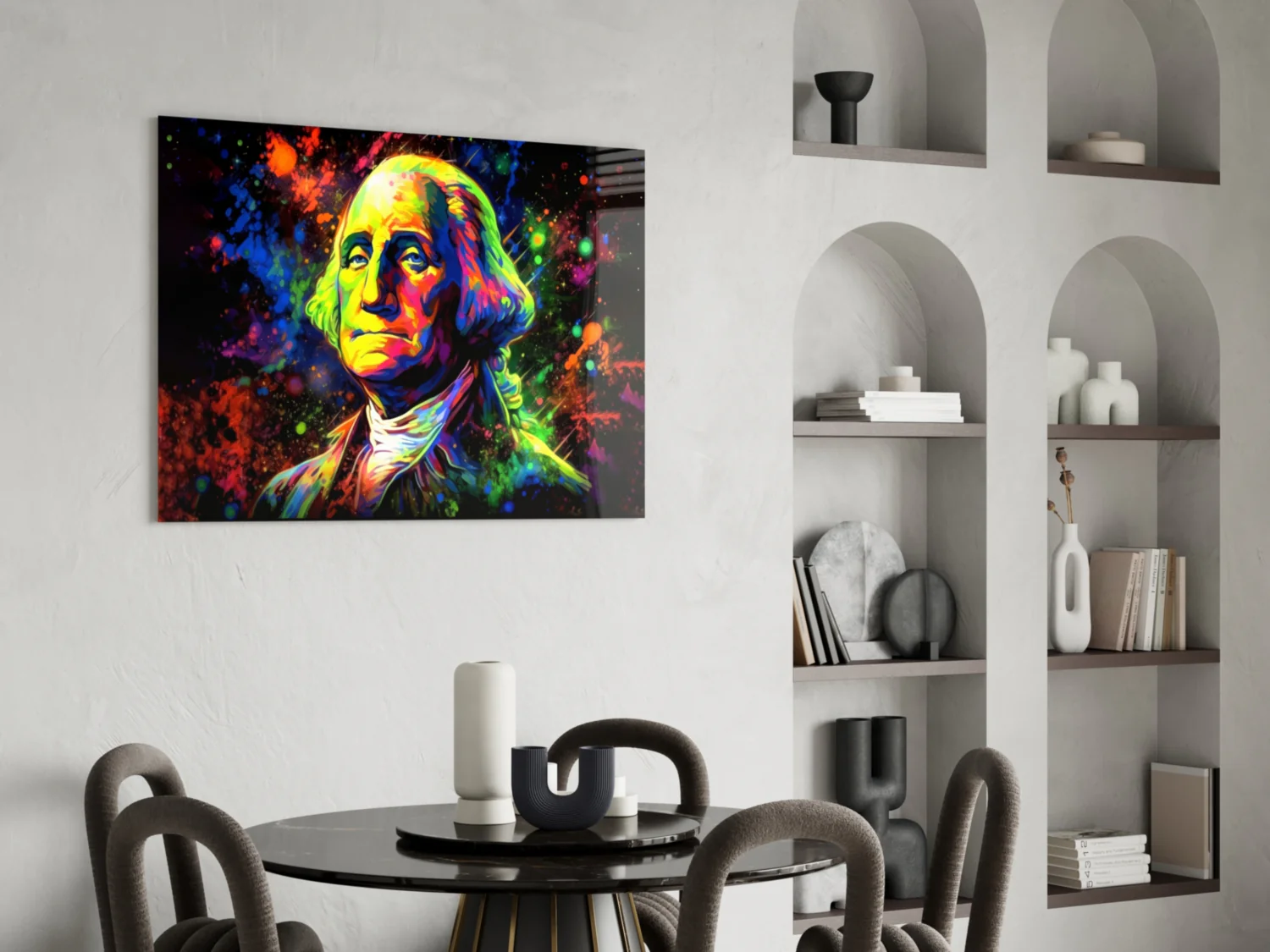 Benjamin Franklin Glass Wall Art || Designer Collection - Image 5
