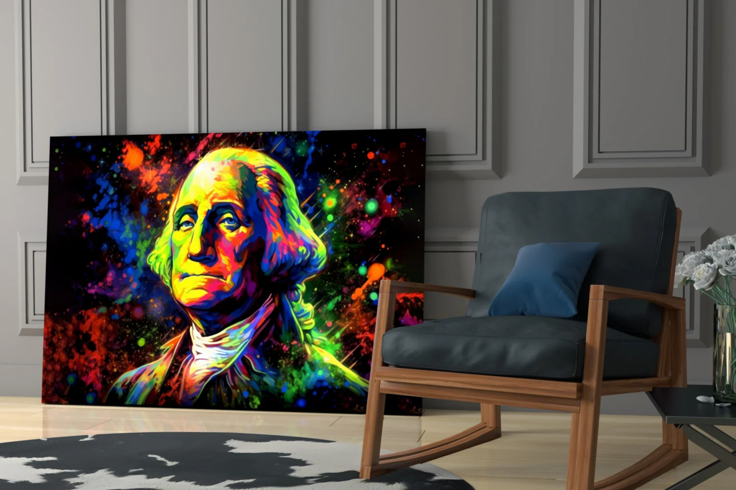 Benjamin Franklin Glass Wall Art || Designer Collection - Image 6