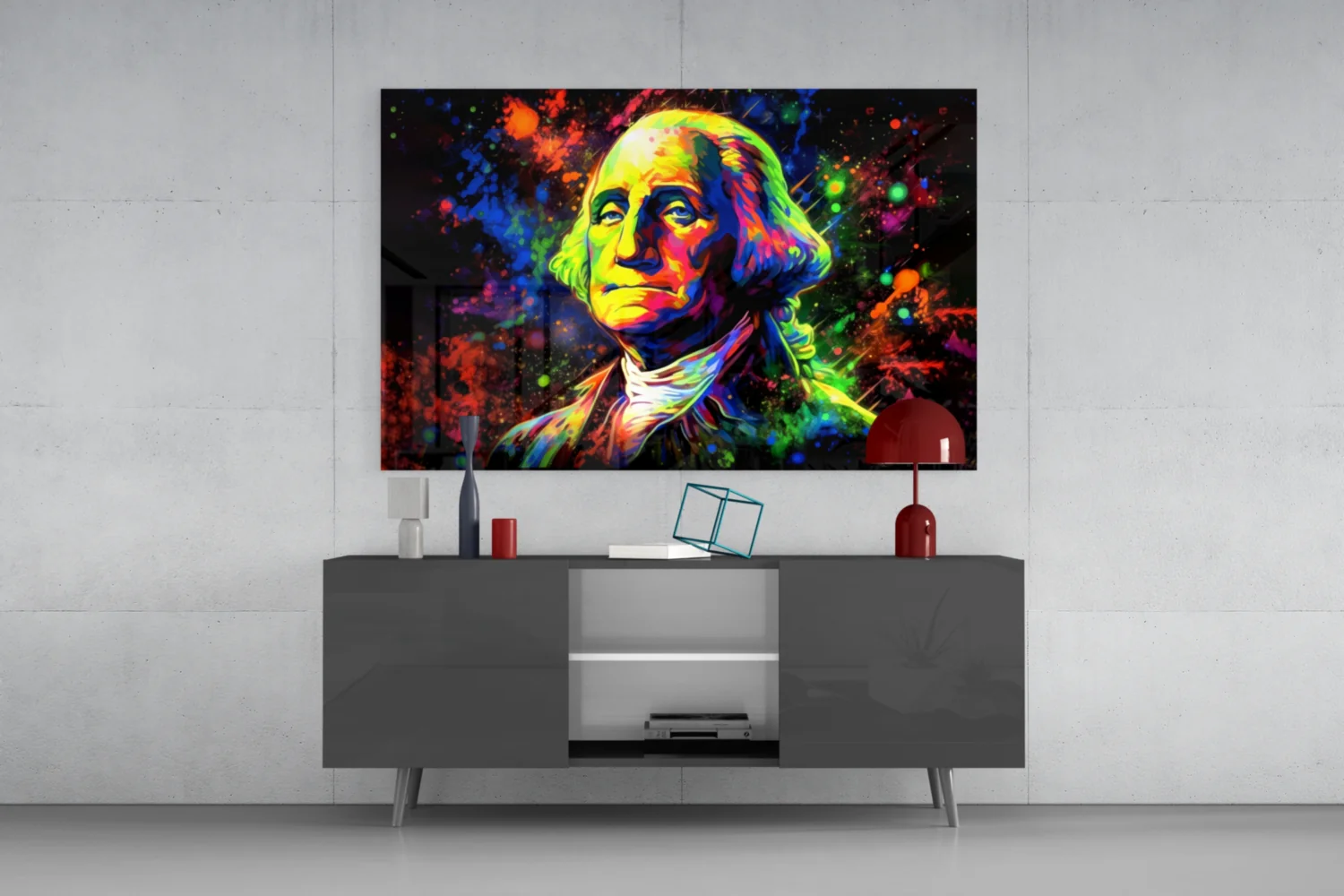 Benjamin Franklin Glass Wall Art || Designer Collection - Image 8