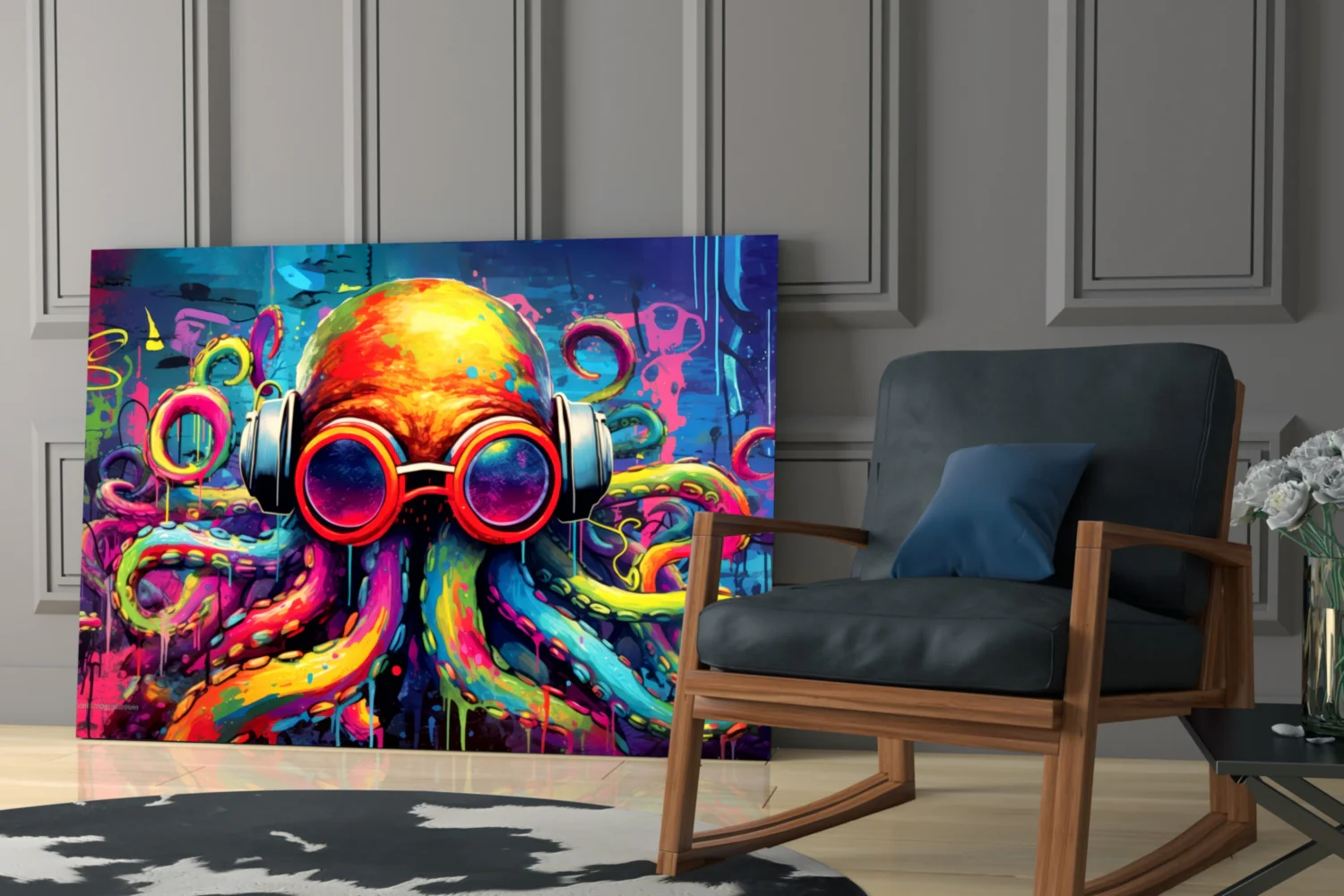 Octopus Glass Wall Art || Designer Collection - Image 6