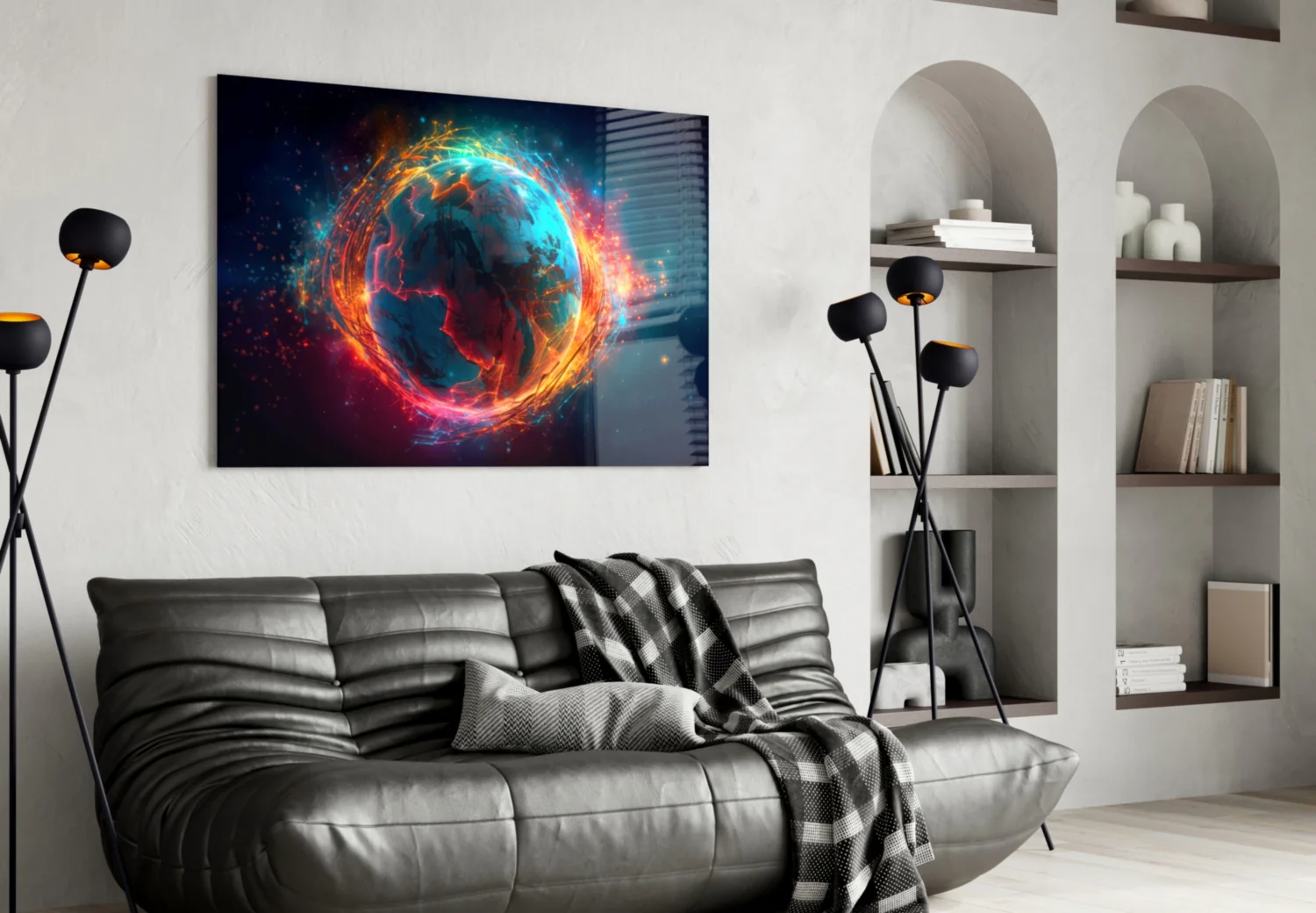 World Glass Wall Art || Designer Collection - Image 4