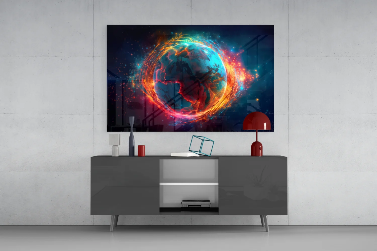 World Glass Wall Art || Designer Collection - Image 8