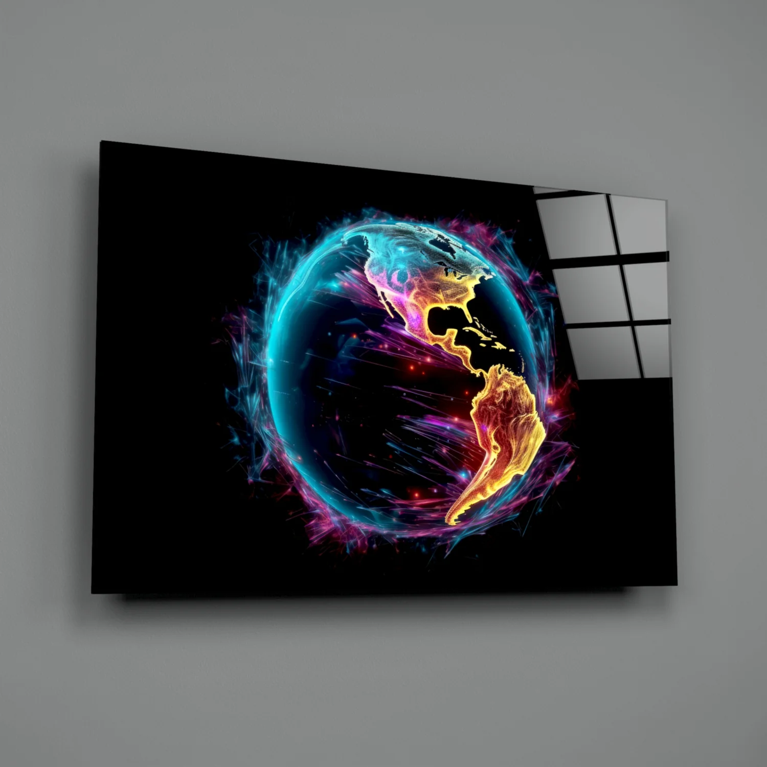 World Glass Wall Art || Designer Collection - Image 2