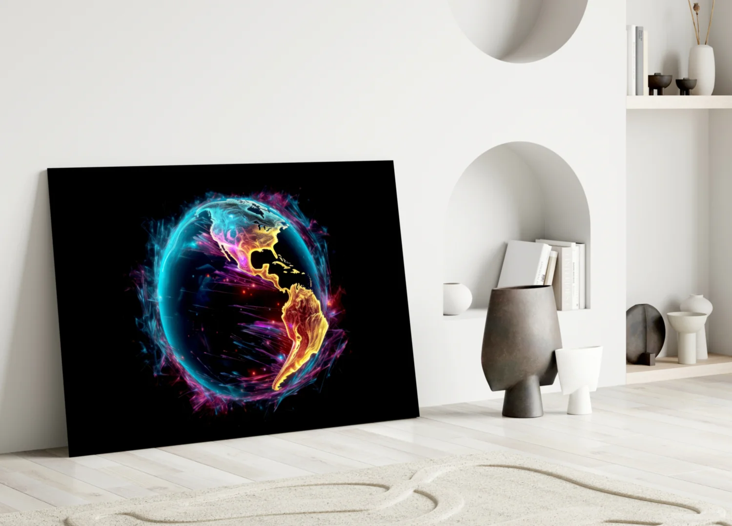 World Glass Wall Art || Designer Collection - Image 3