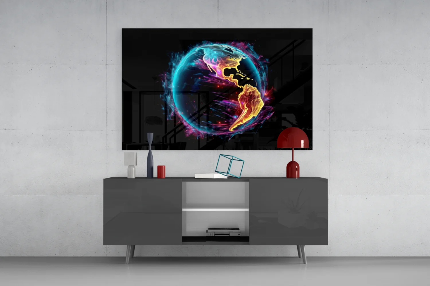 World Glass Wall Art || Designer Collection - Image 8