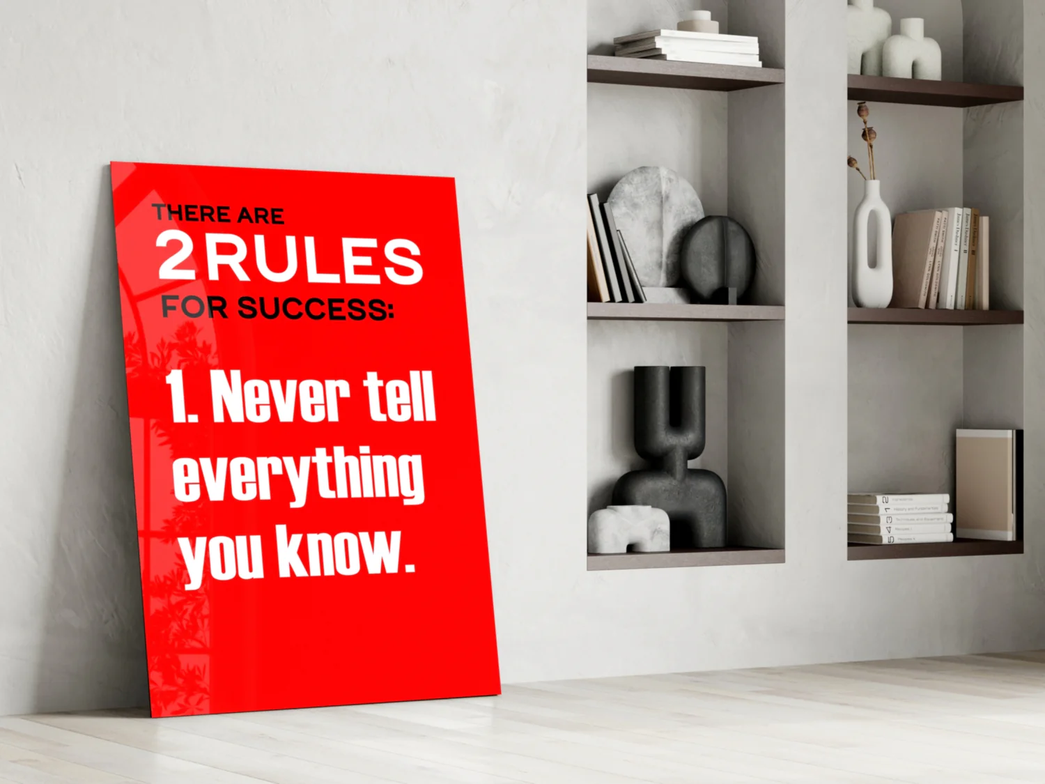 Rules of Success Glass Wall Art || Designer Collection - Image 6