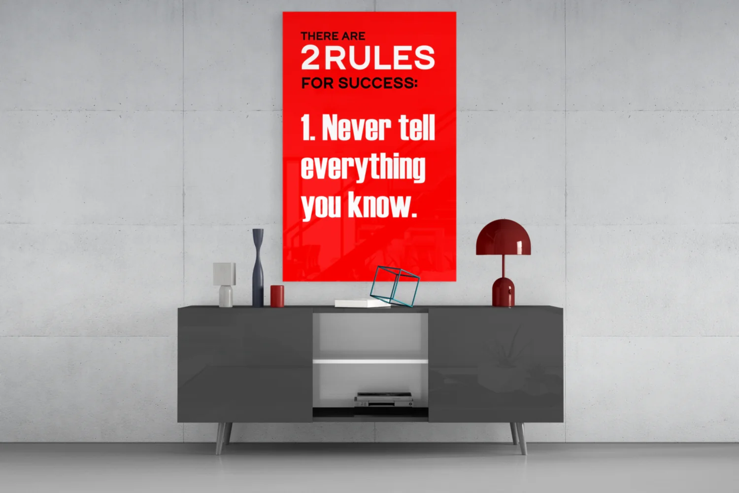Rules of Success Glass Wall Art || Designer Collection - Image 8