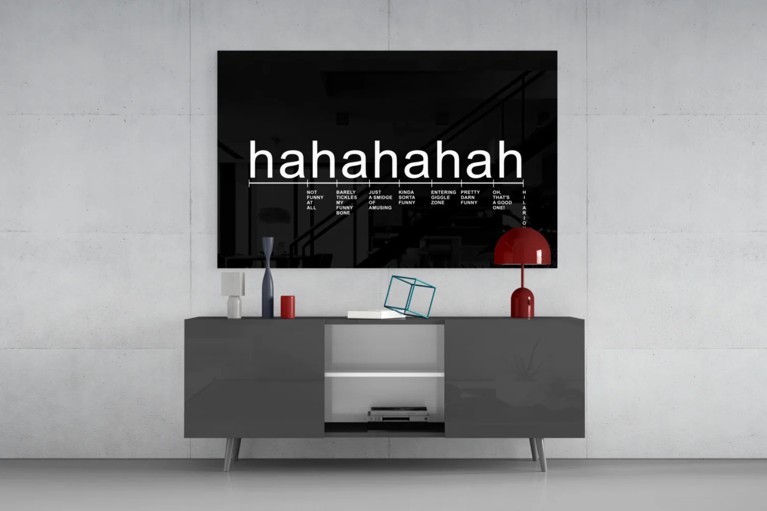 Laughter Analysis Glass Wall Art || Designer Collection - Image 8