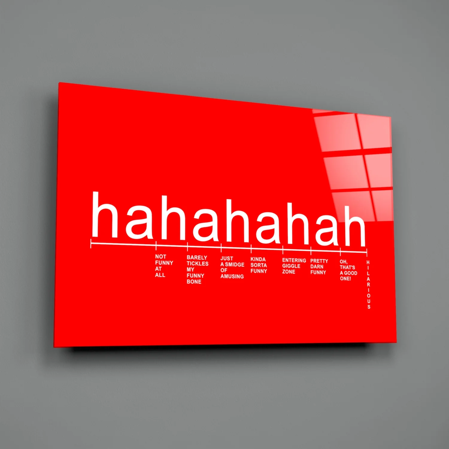 Laughter Analysis Glass Wall Art || Designer Collection - Image 2