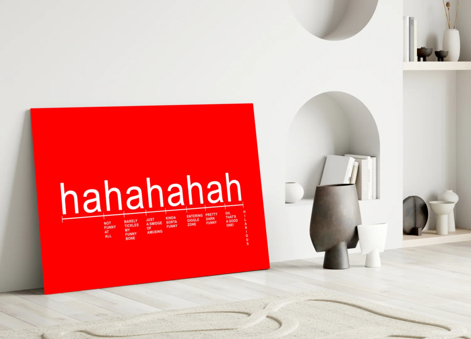 Laughter Analysis Glass Wall Art || Designer Collection - Image 3