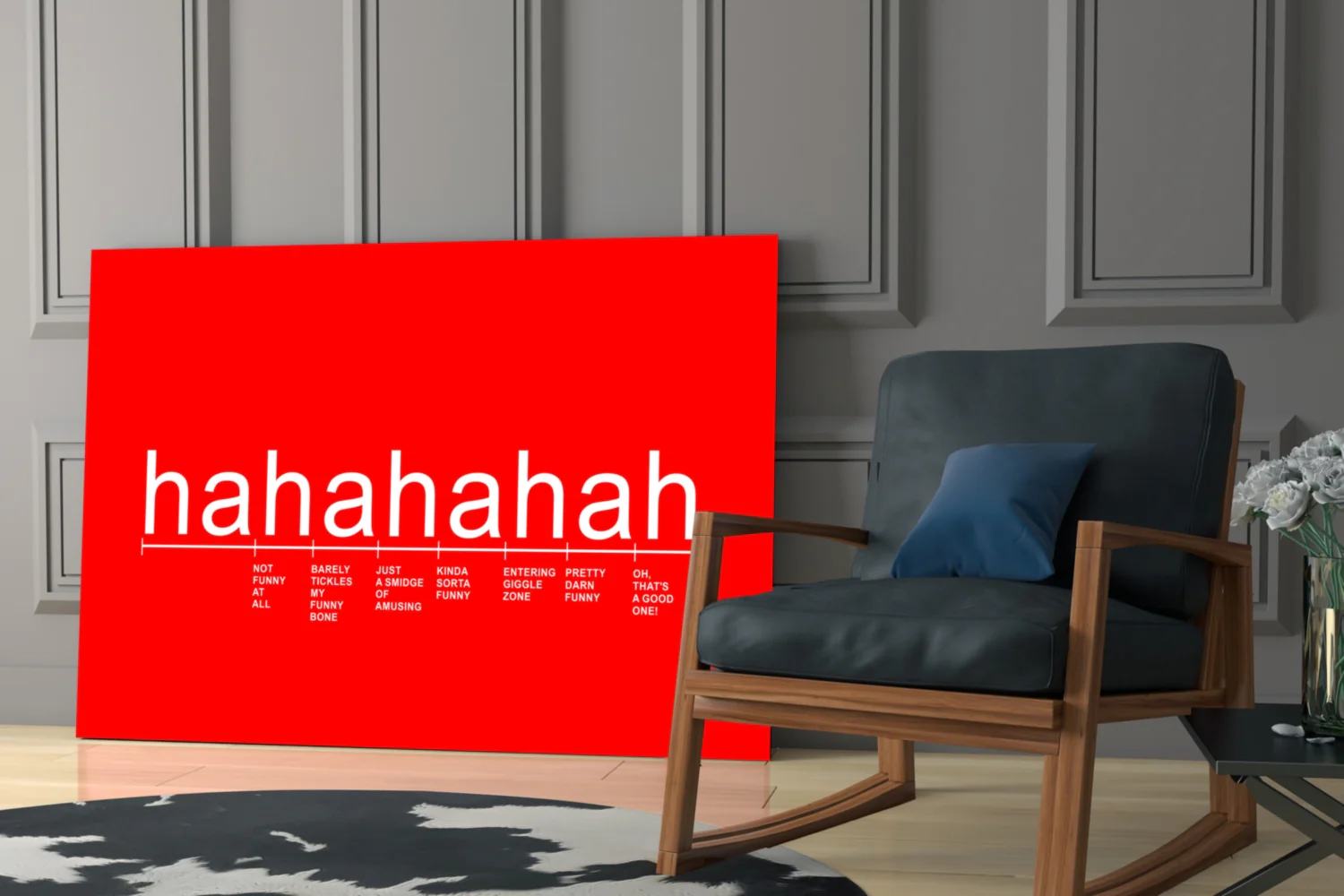 Laughter Analysis Glass Wall Art || Designer Collection - Image 6