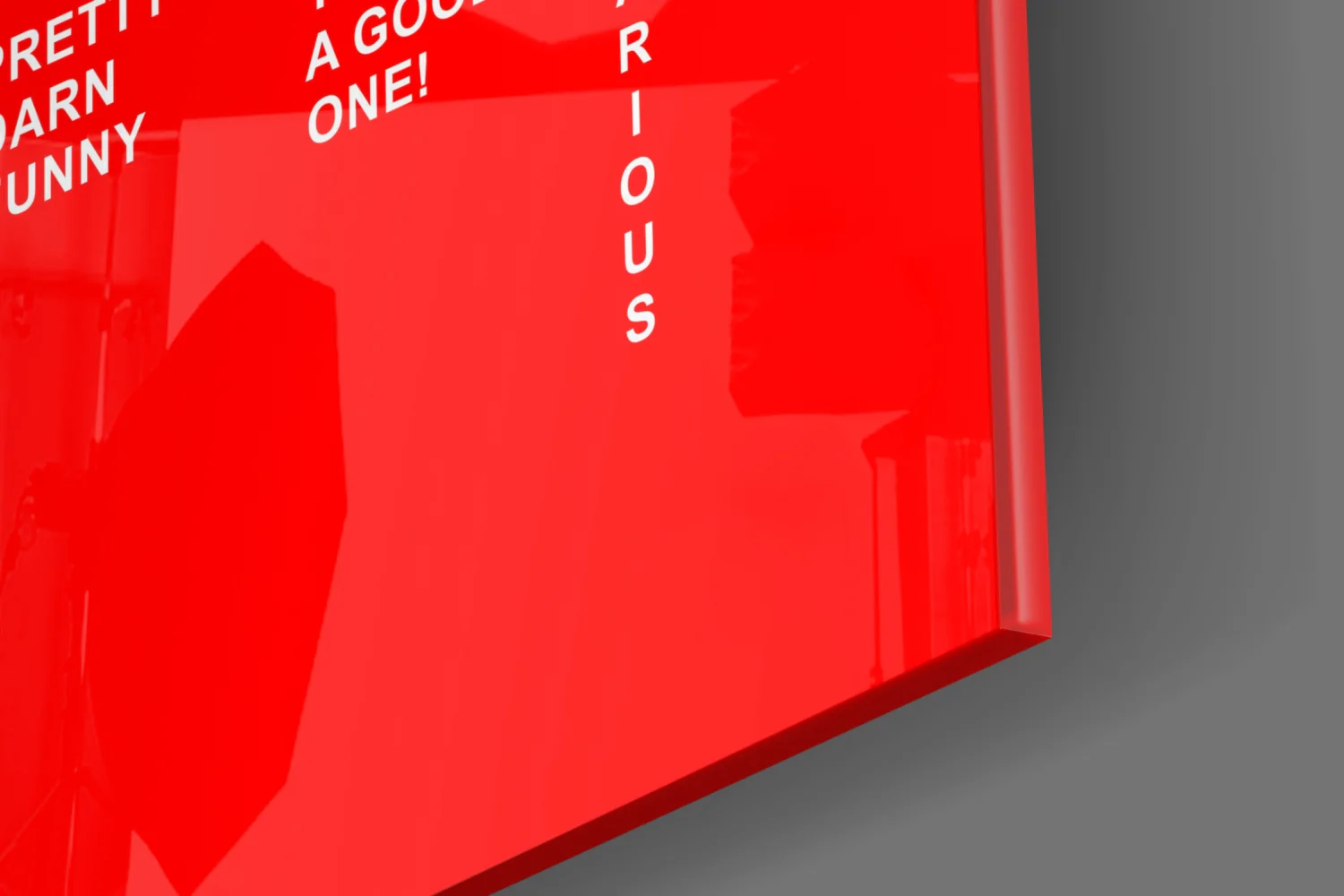 Laughter Analysis Glass Wall Art || Designer Collection - Image 7