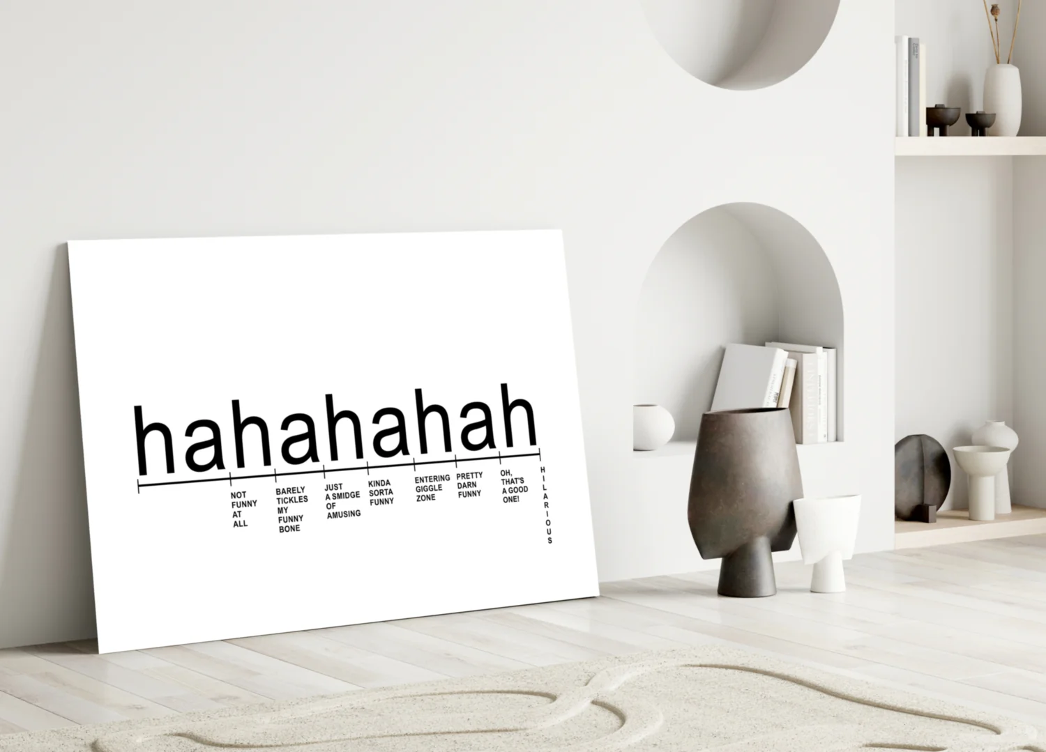 Laughter Analysis Glass Wall Art || Designer Collection - Image 3