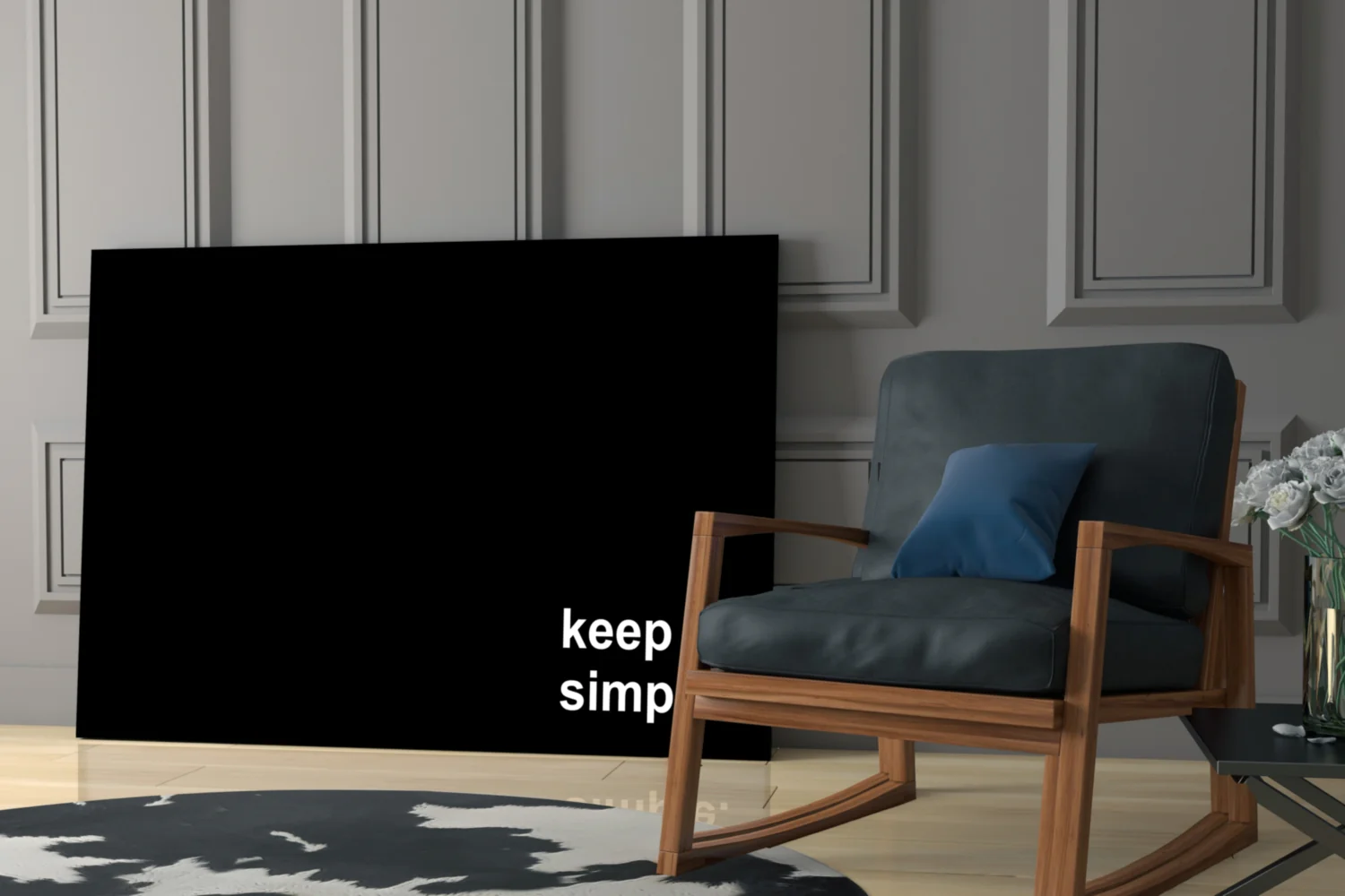 Keep It Simple Glass Wall Art || Designer Collection - Image 6