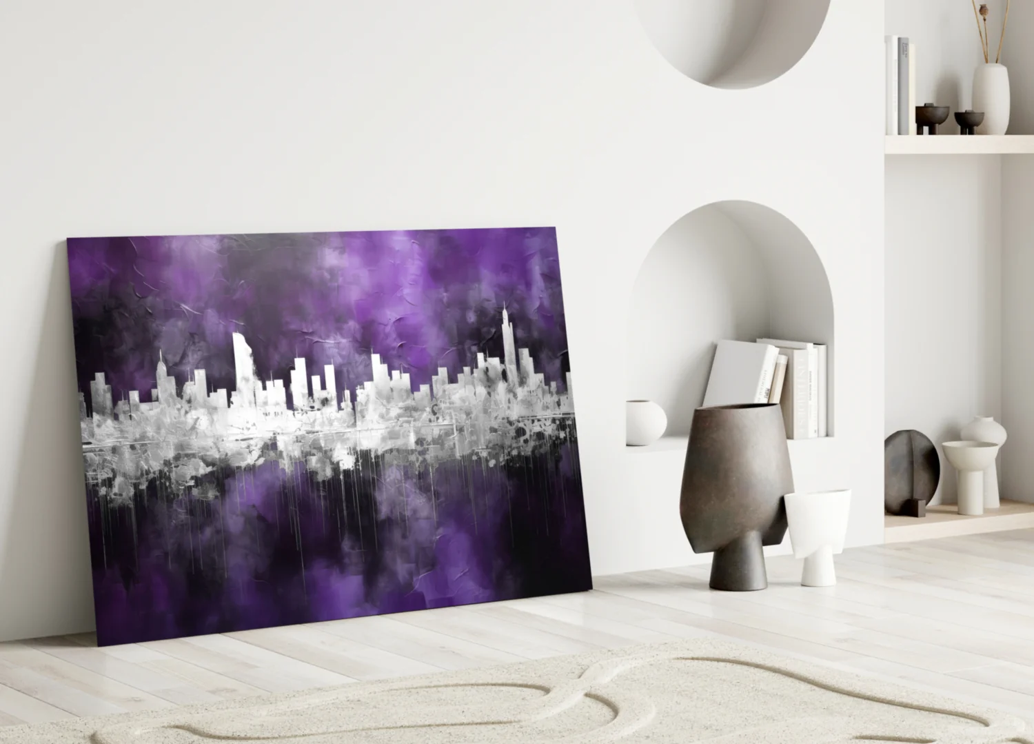 City Silhouette  Glass Wall Art || Designer Collection - Image 3