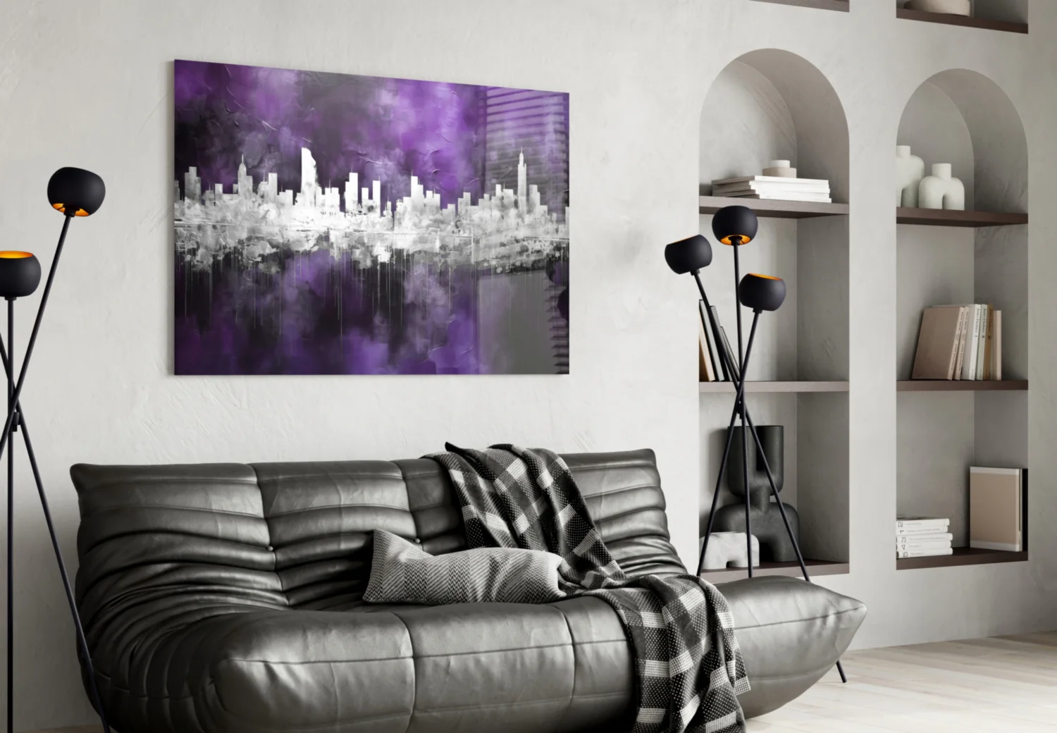 City Silhouette  Glass Wall Art || Designer Collection - Image 4