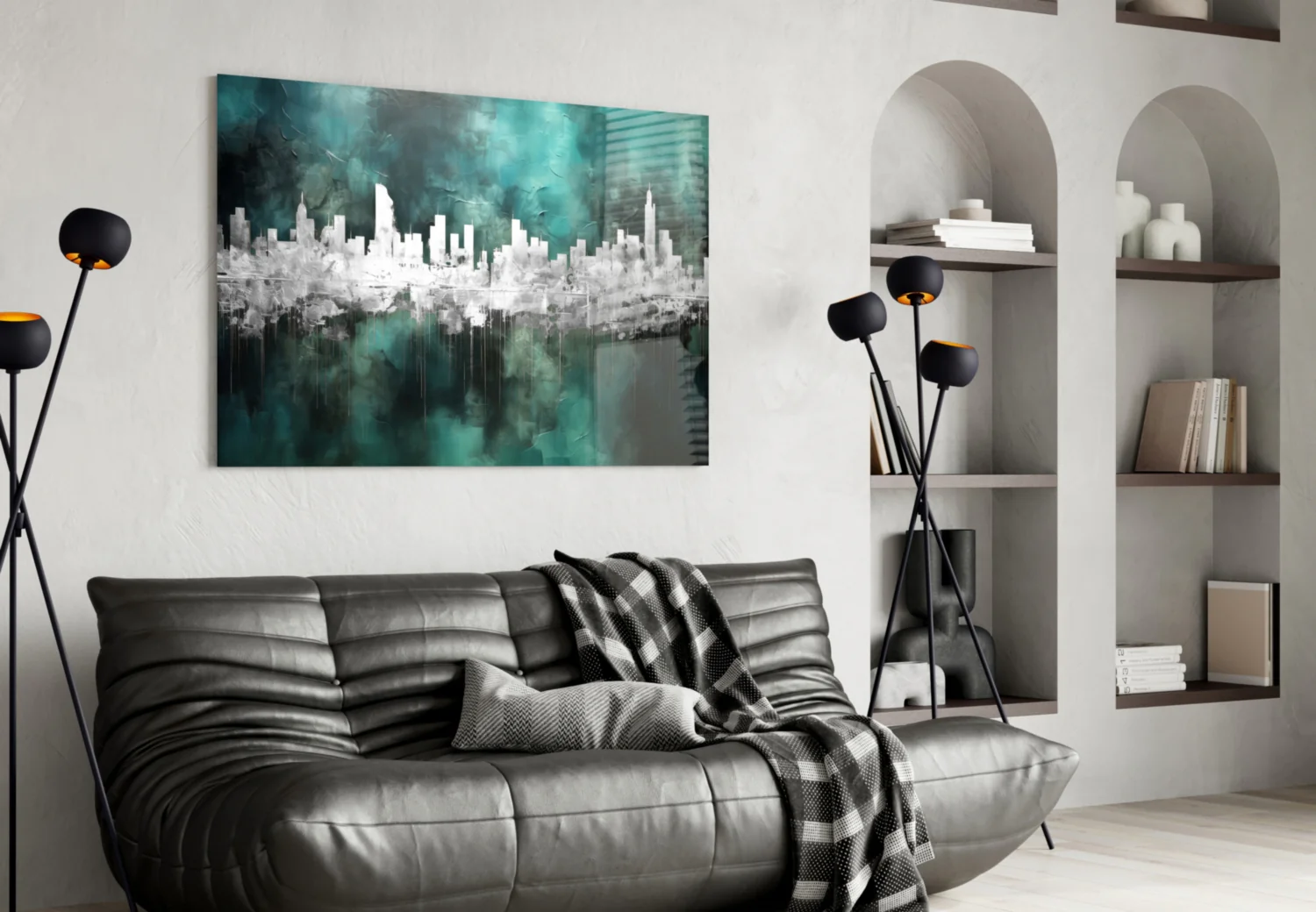 City Silhouette Glass Wall Art || Designer Collection - Image 4