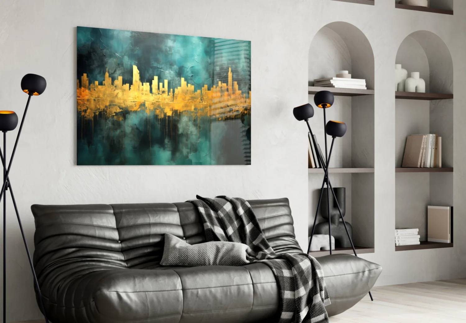 City Silhouette Glass Wall Art || Designer Collection - Image 4