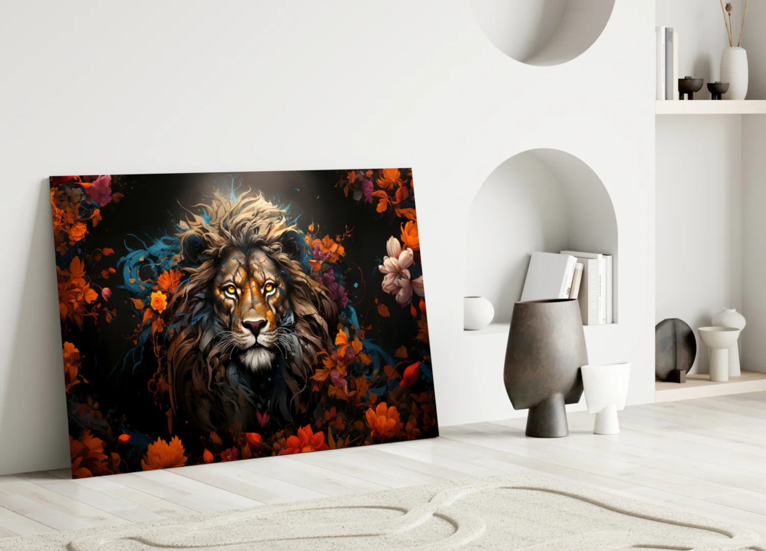 Lion Glass Wall Art || Designer Collection - Image 3