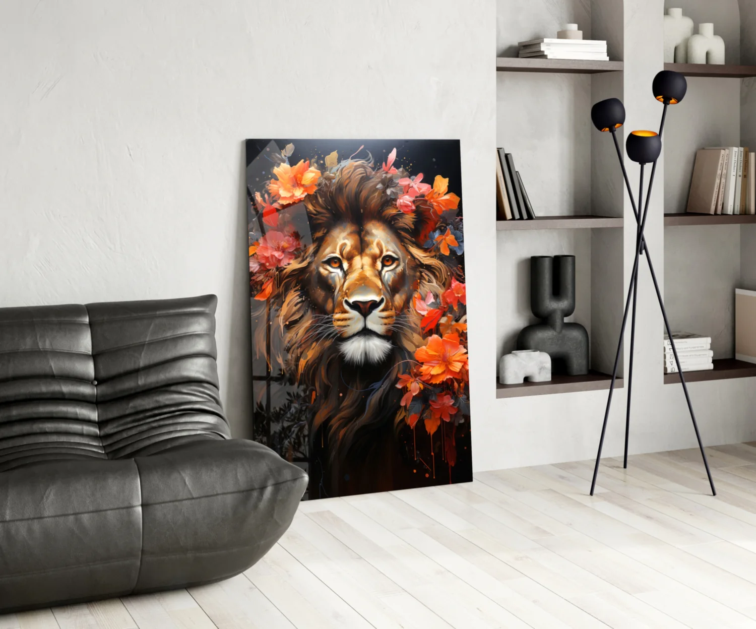Lion Glass Wall Art || Designer Collection - Image 5