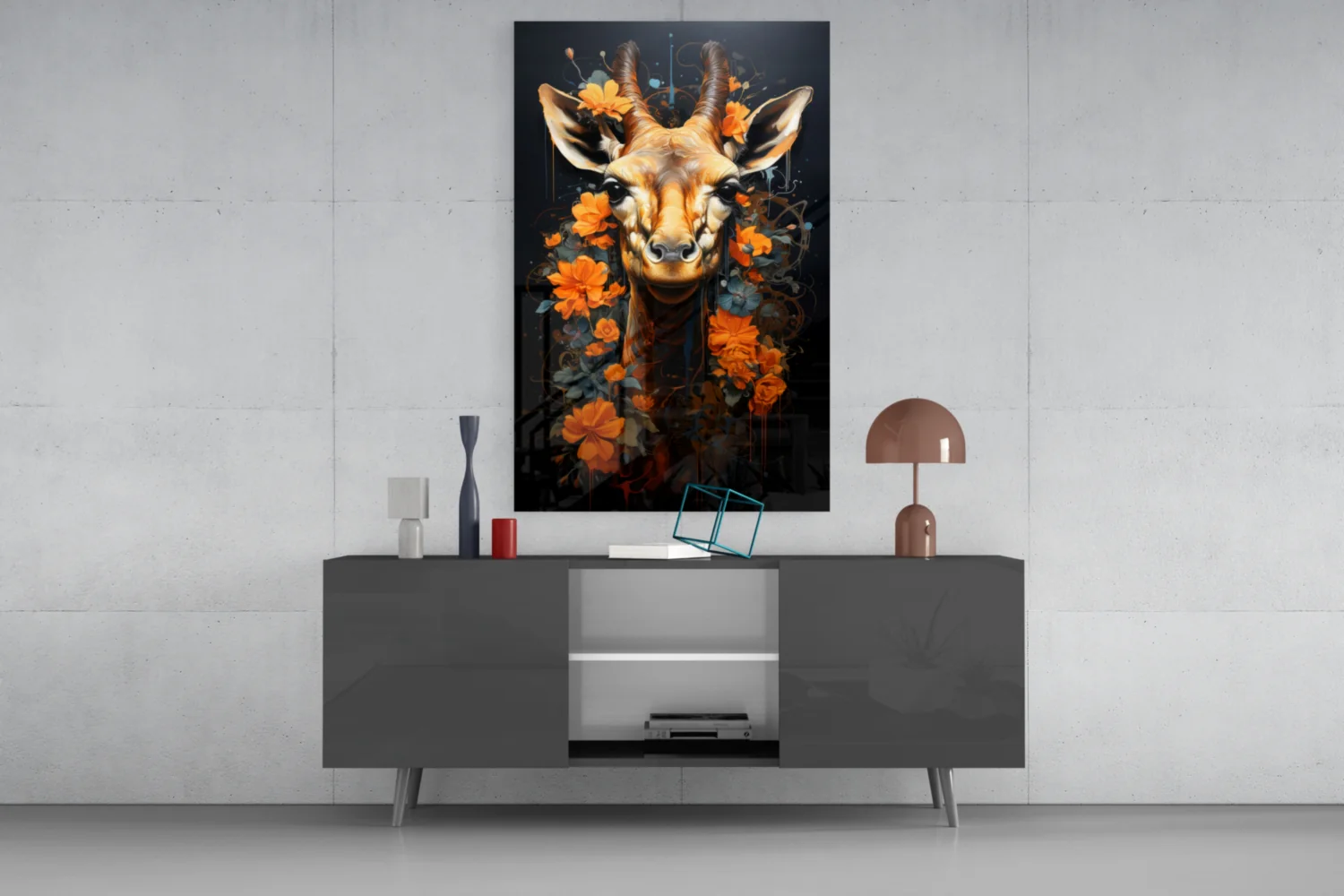 Deer Glass Wall Art || Designer Collection - Image 8