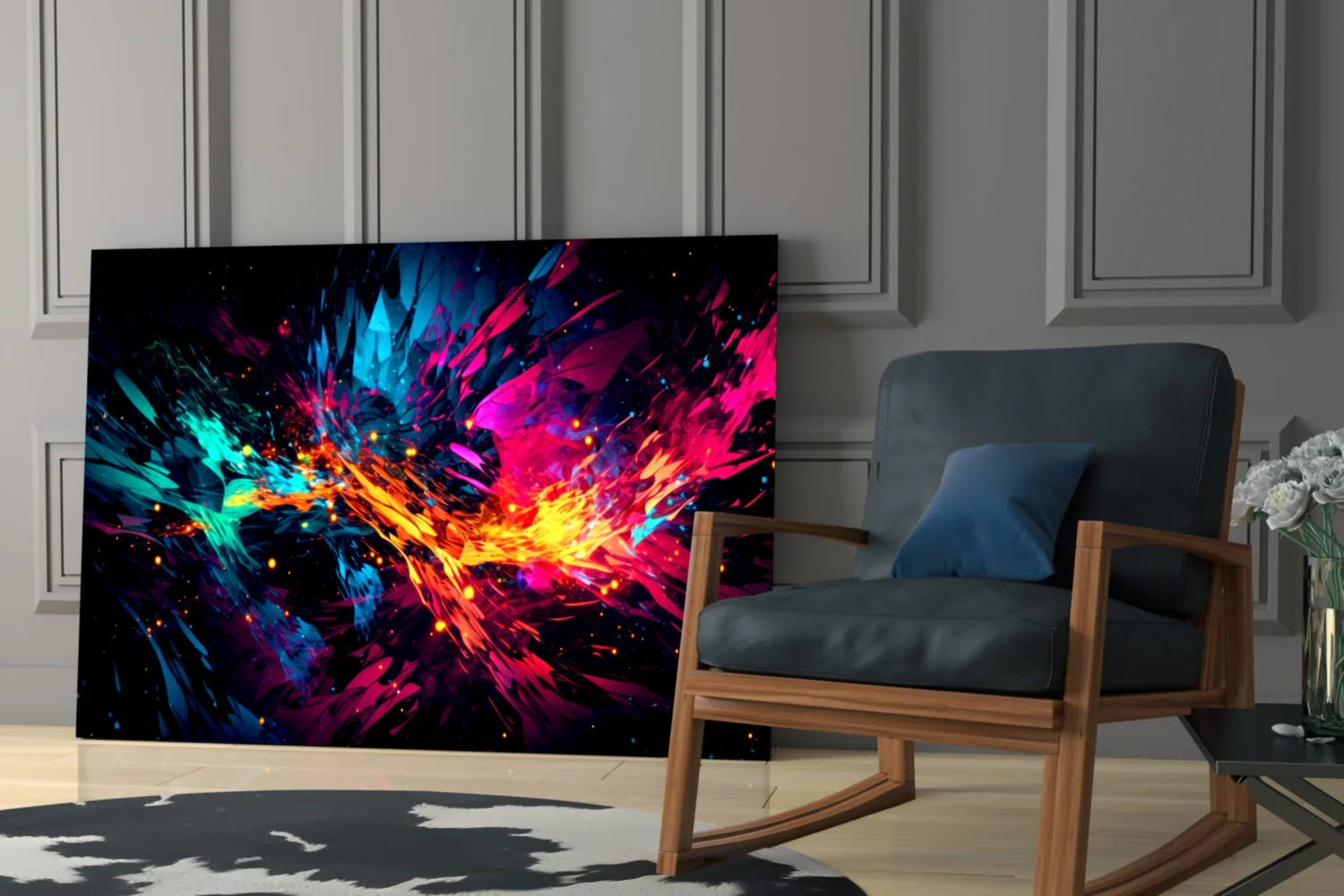 Color Bang Glass Wall Art || Designer Collection - Image 6