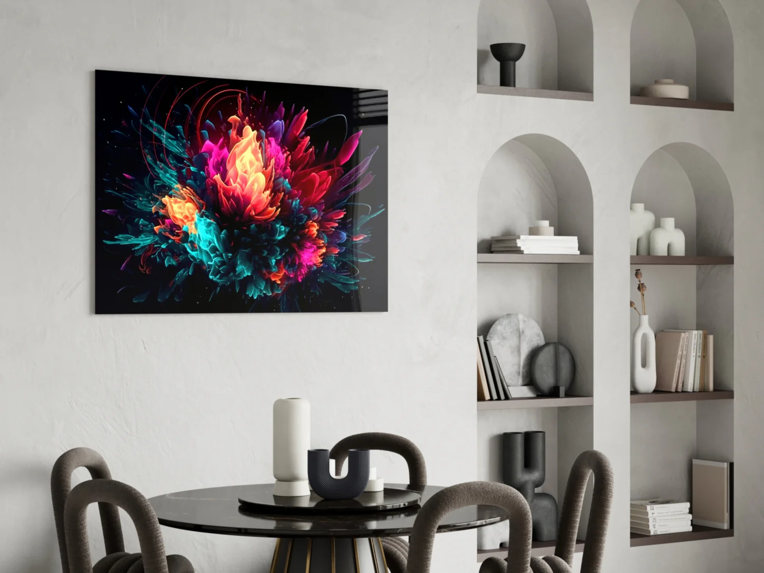 Color Explosion Glass Wall Art || Designer Collection - Image 5