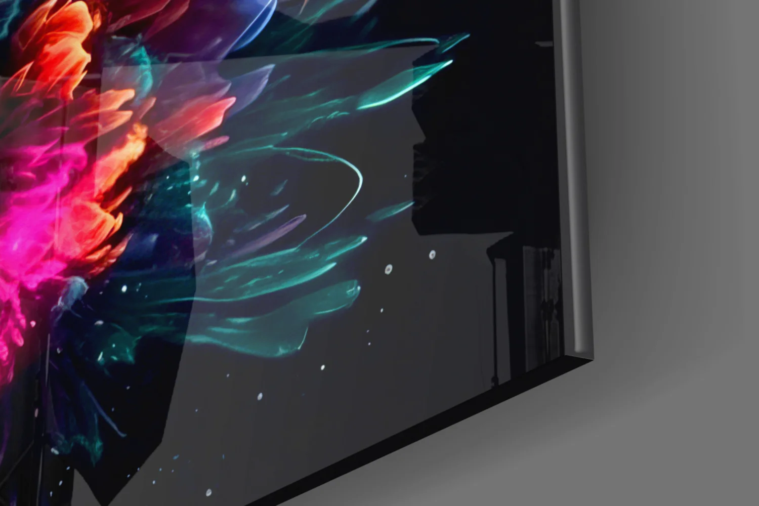 Color Explosion Glass Wall Art || Designer Collection - Image 7