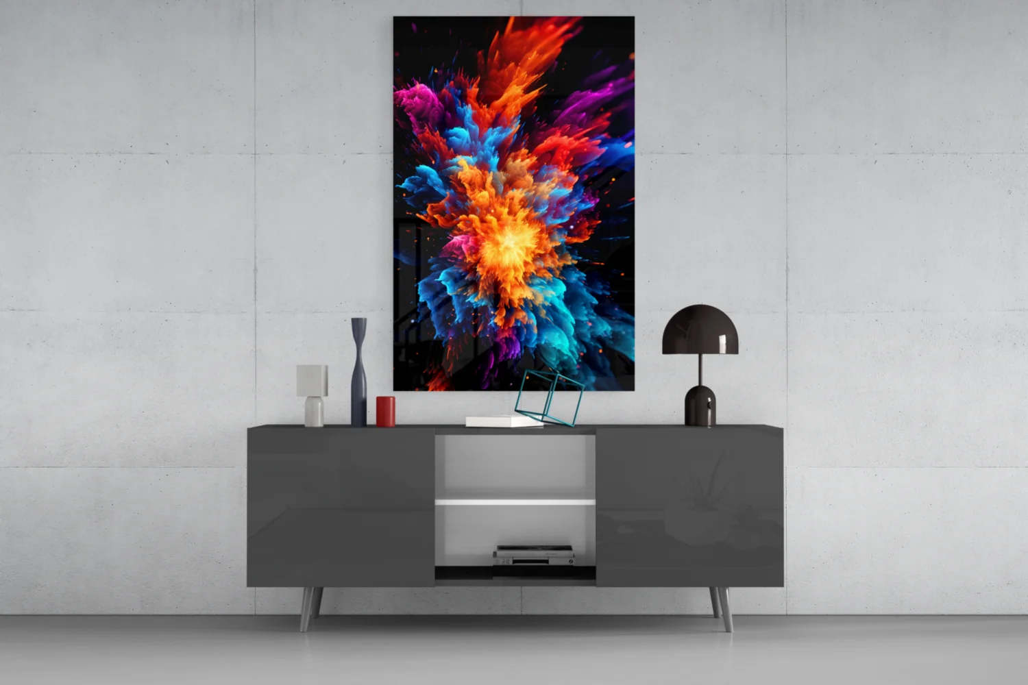 Color Flower Glass Wall Art || Designer Collection - Image 8