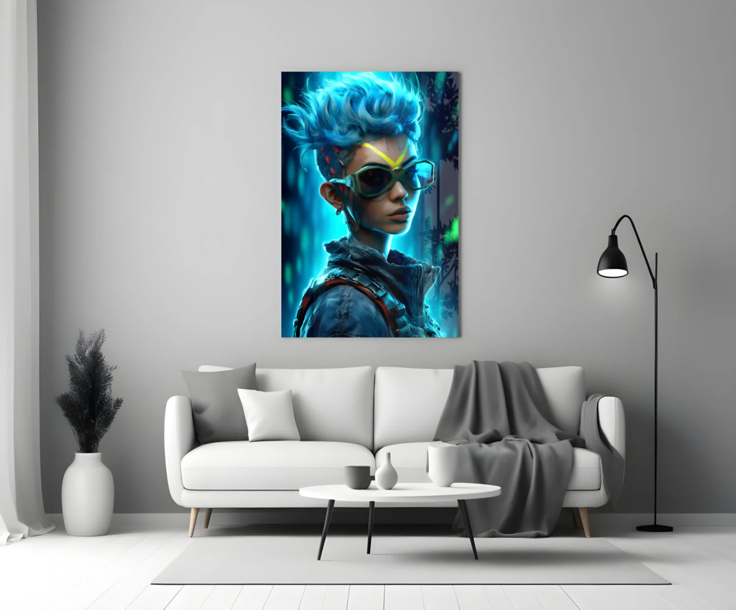 Cyberpunk Glass Wall Art || Designer Collection - Image 3