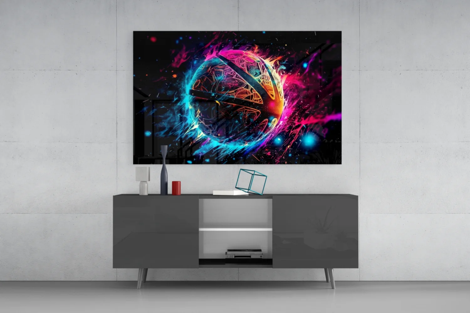 Fireball Glass Wall Art || Designer Collection - Image 8