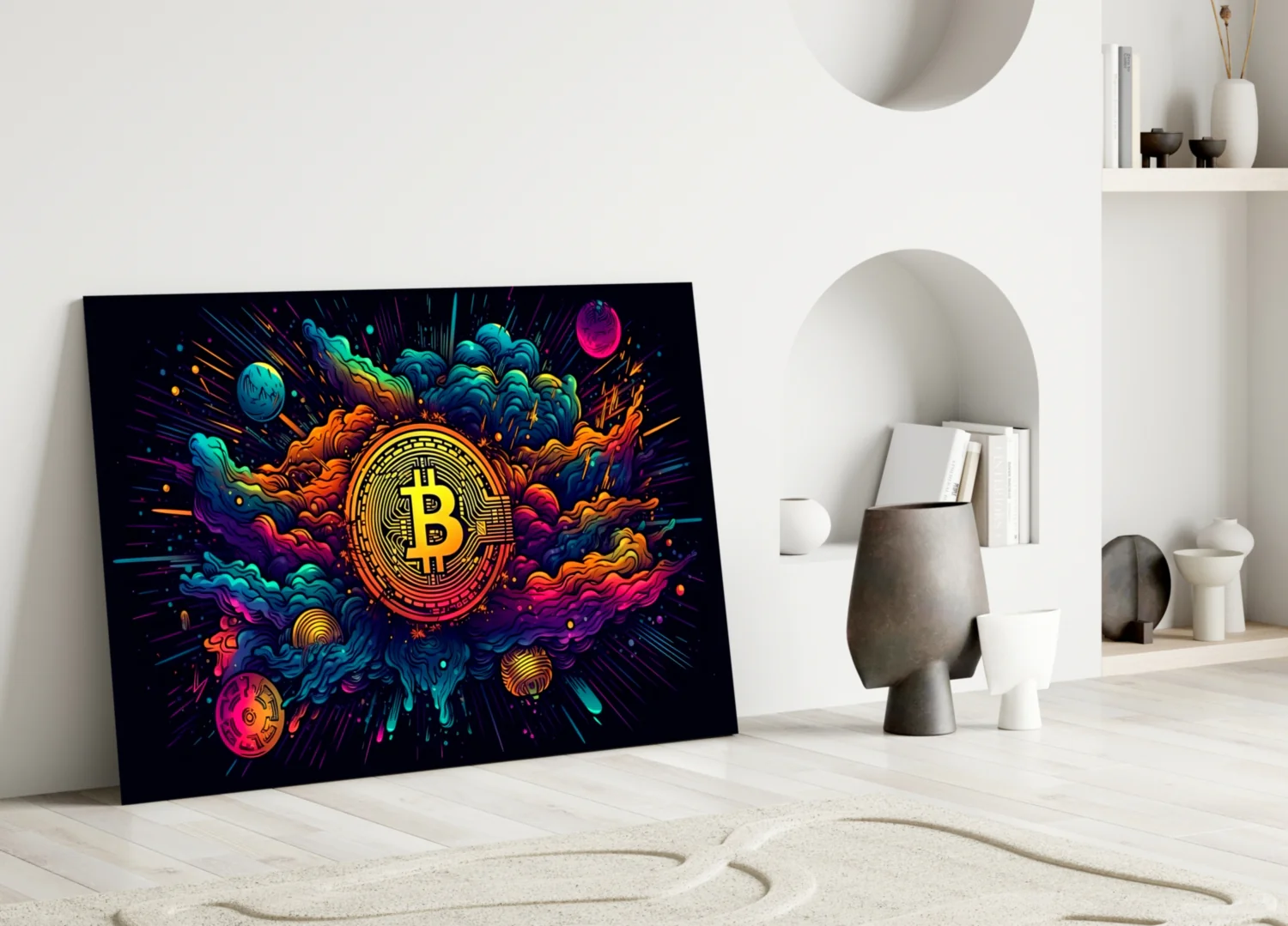 Bitcoin Glass Wall Art || Designer Collection - Image 3