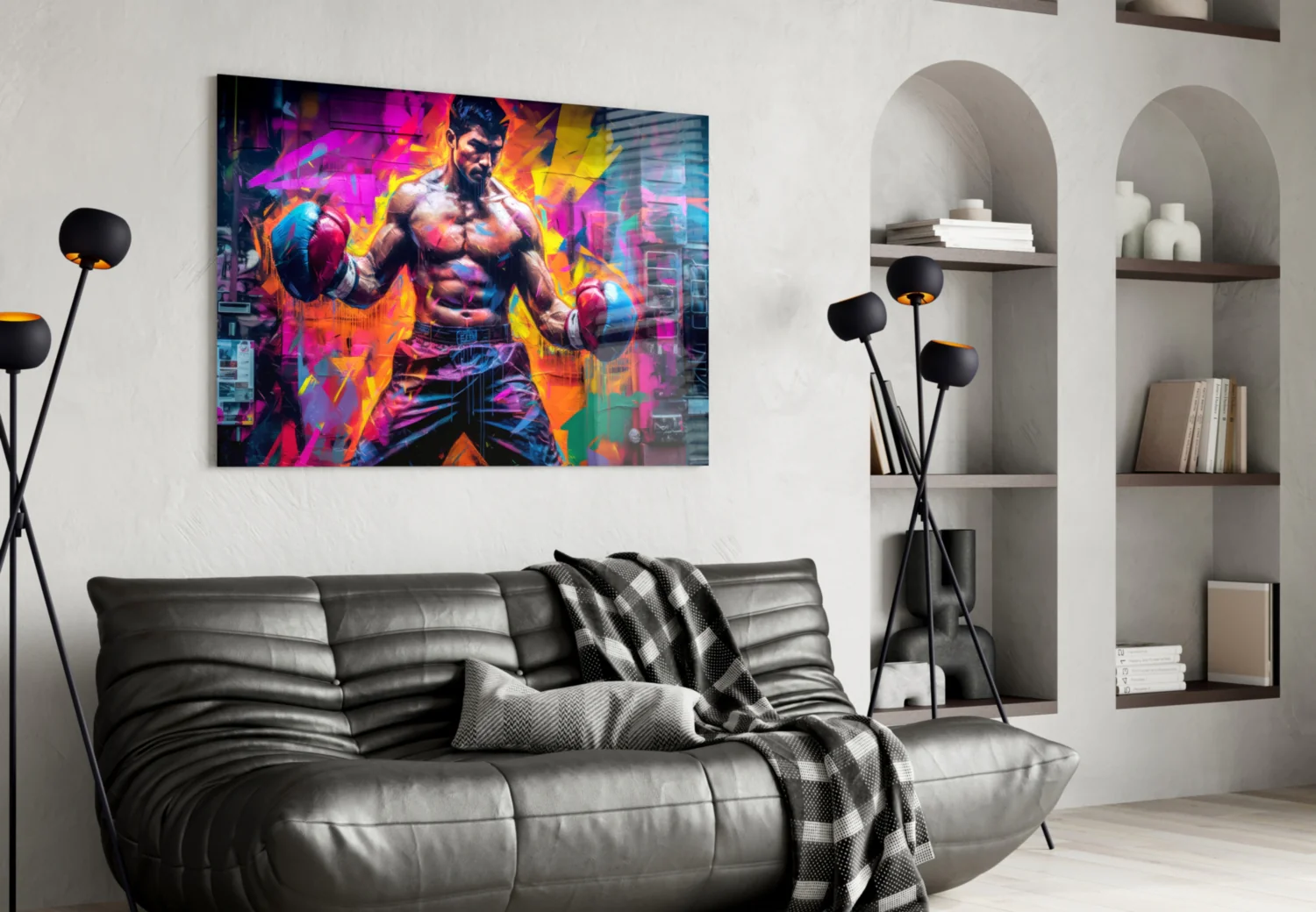 Boxing Glass Wall Art || Designer Collection - Image 4
